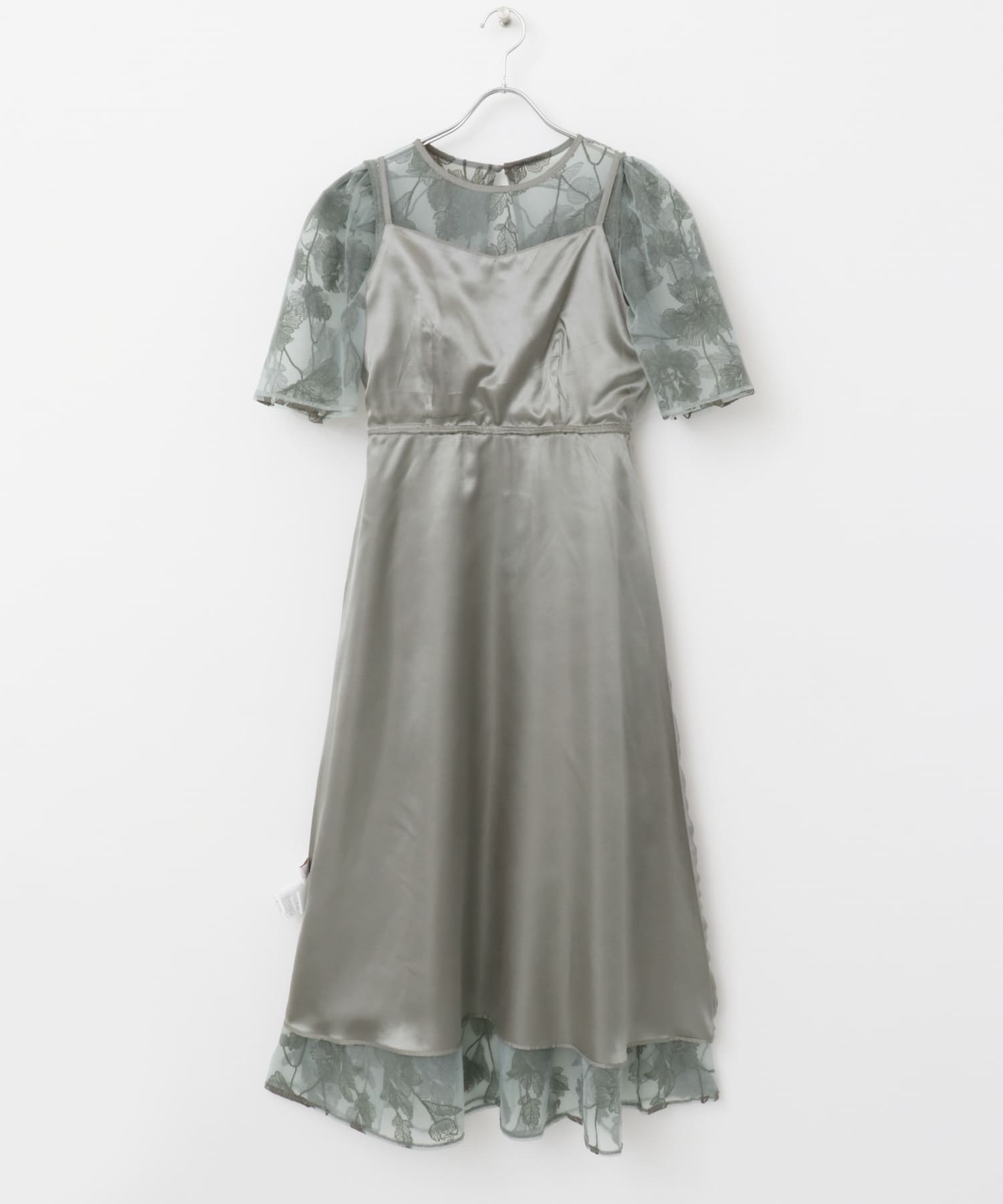 エンブロイダリードレス(FREE mintgray): ドレスライン｜URBAN