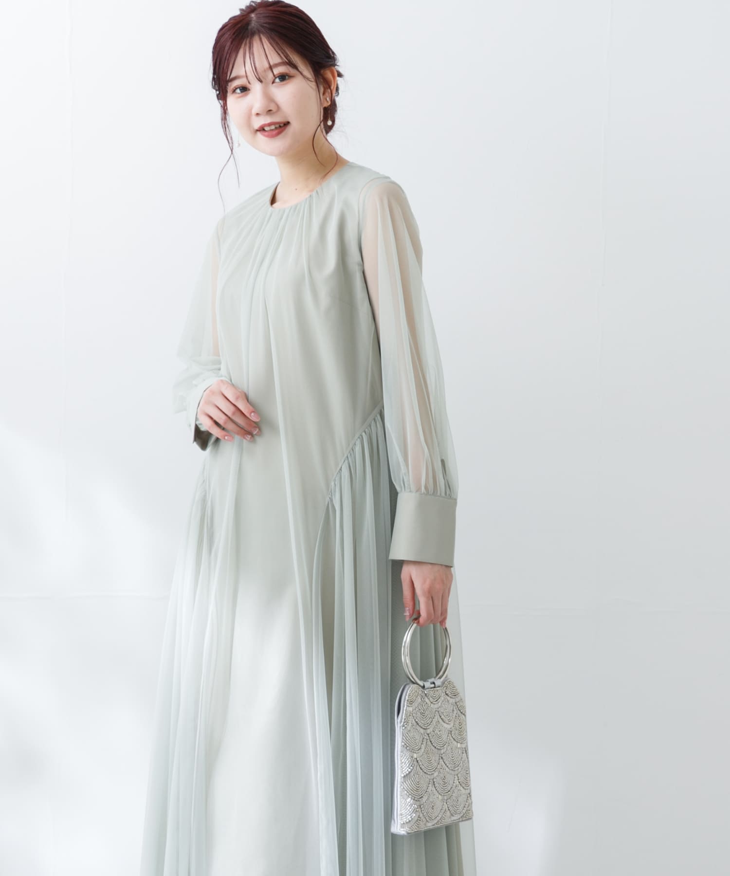 URBAN RESEARCH ROSSO WOMEN シアーブラウス付きドレス URBAN RESEARCH ROSSO WOMEN シアーブラウス付きドレス