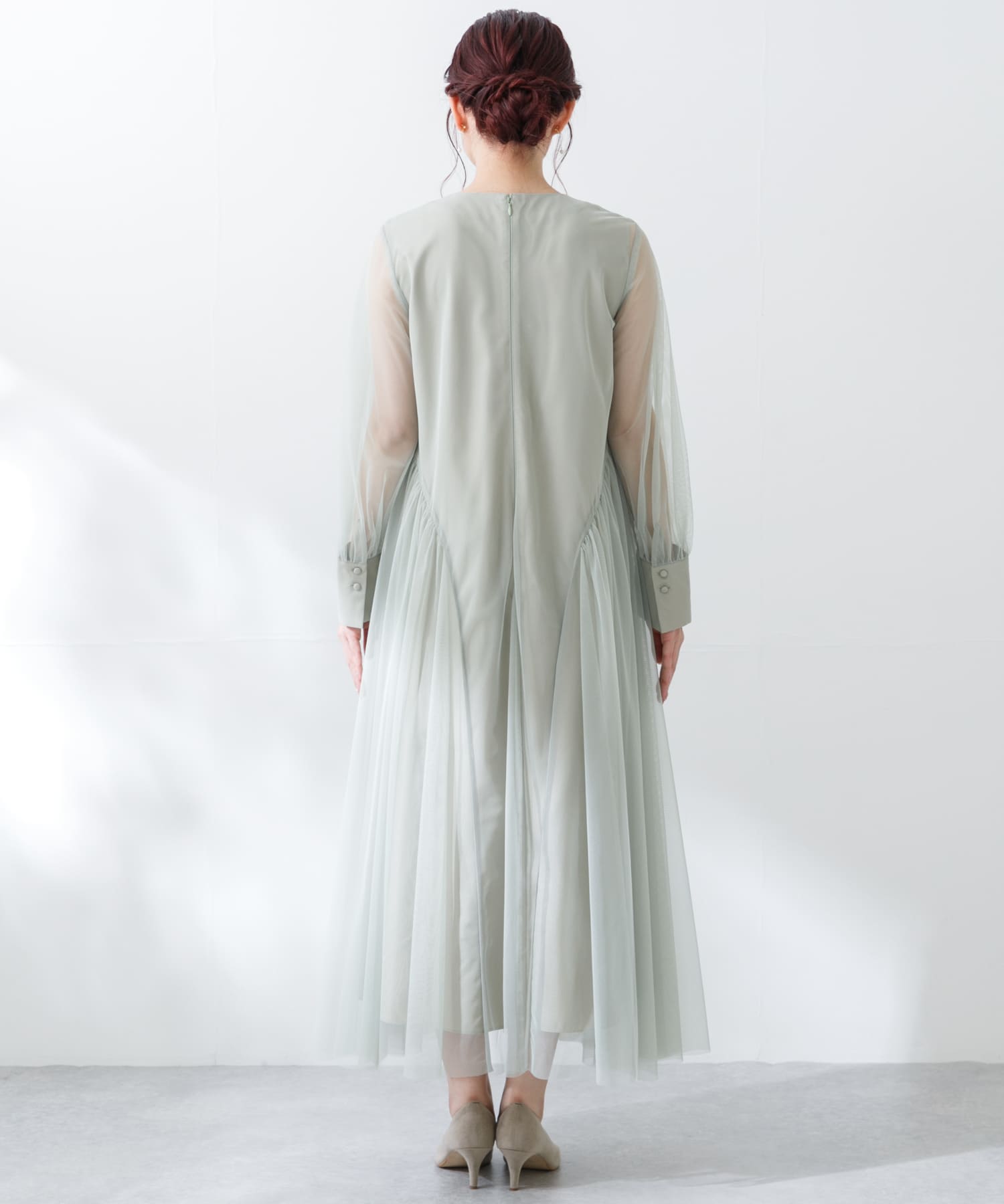 URBAN RESEARCH ROSSO WOMEN シアーブラウス付きドレス URBAN RESEARCH ROSSO WOMEN シアーブラウス付きドレス