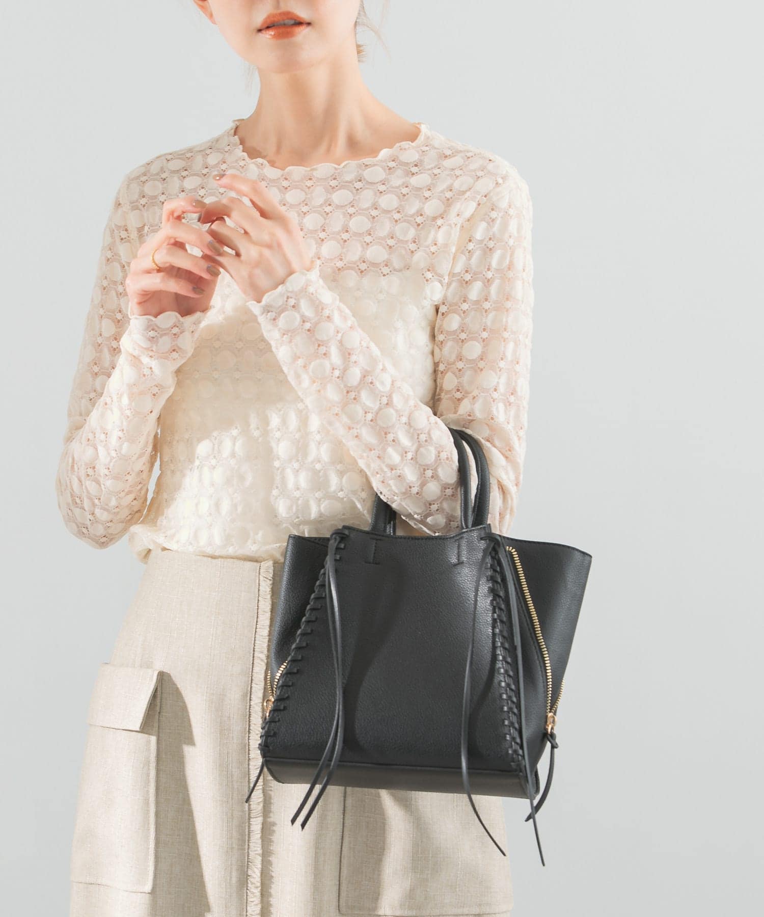 サイドジップミニトート