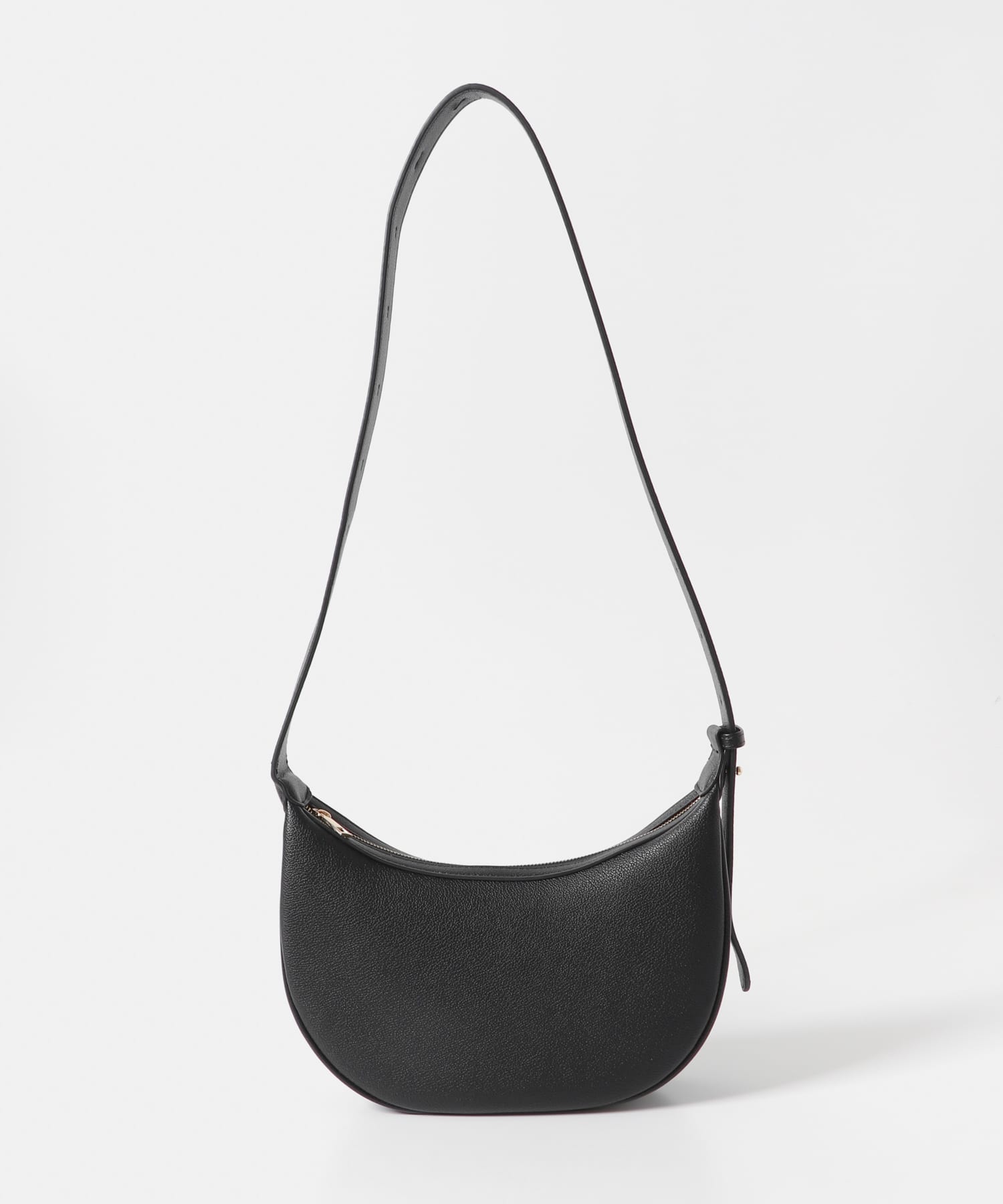 ハーフムーンバッグ BLACK -