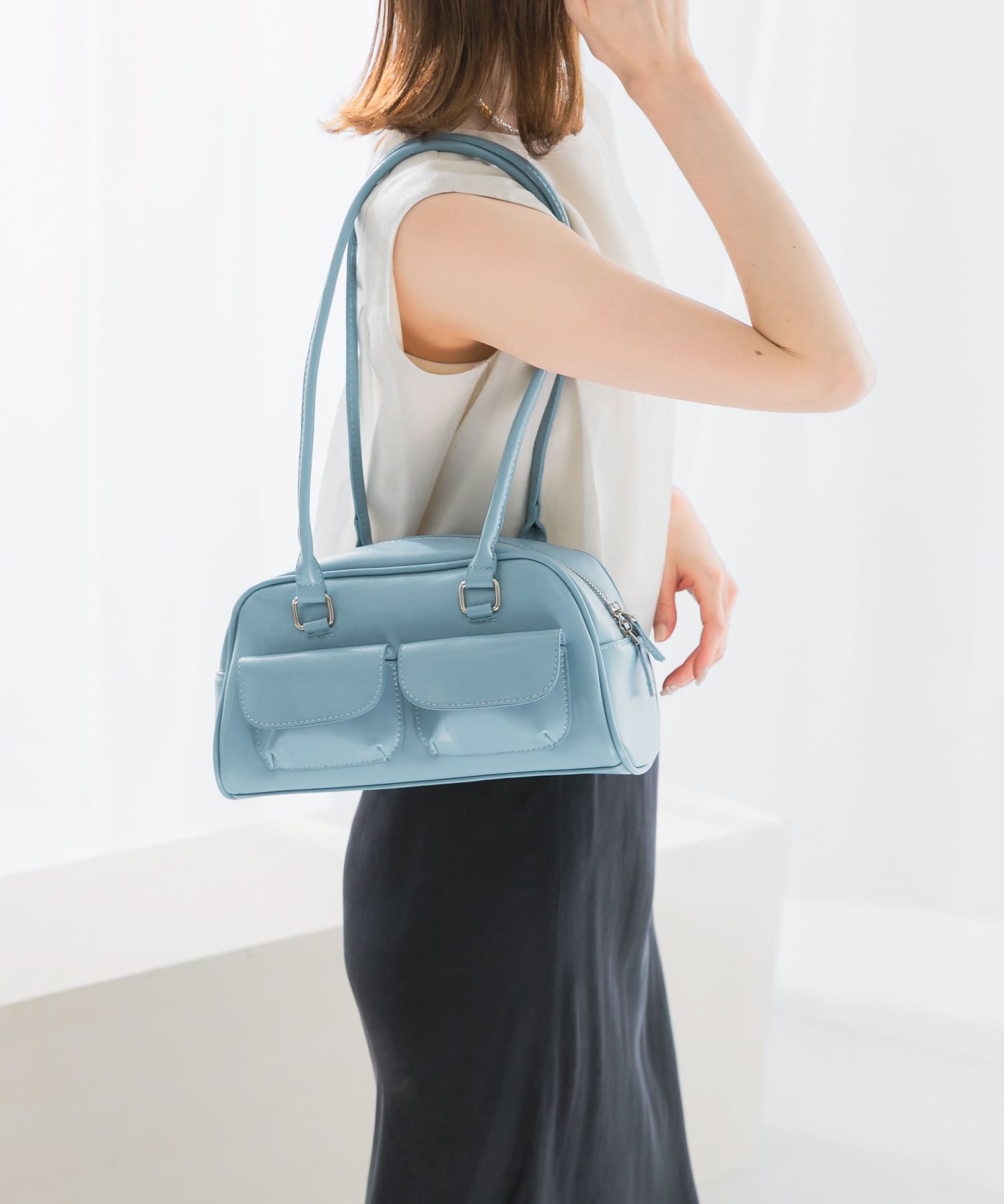 ヴィンテージライクボストンバッグ