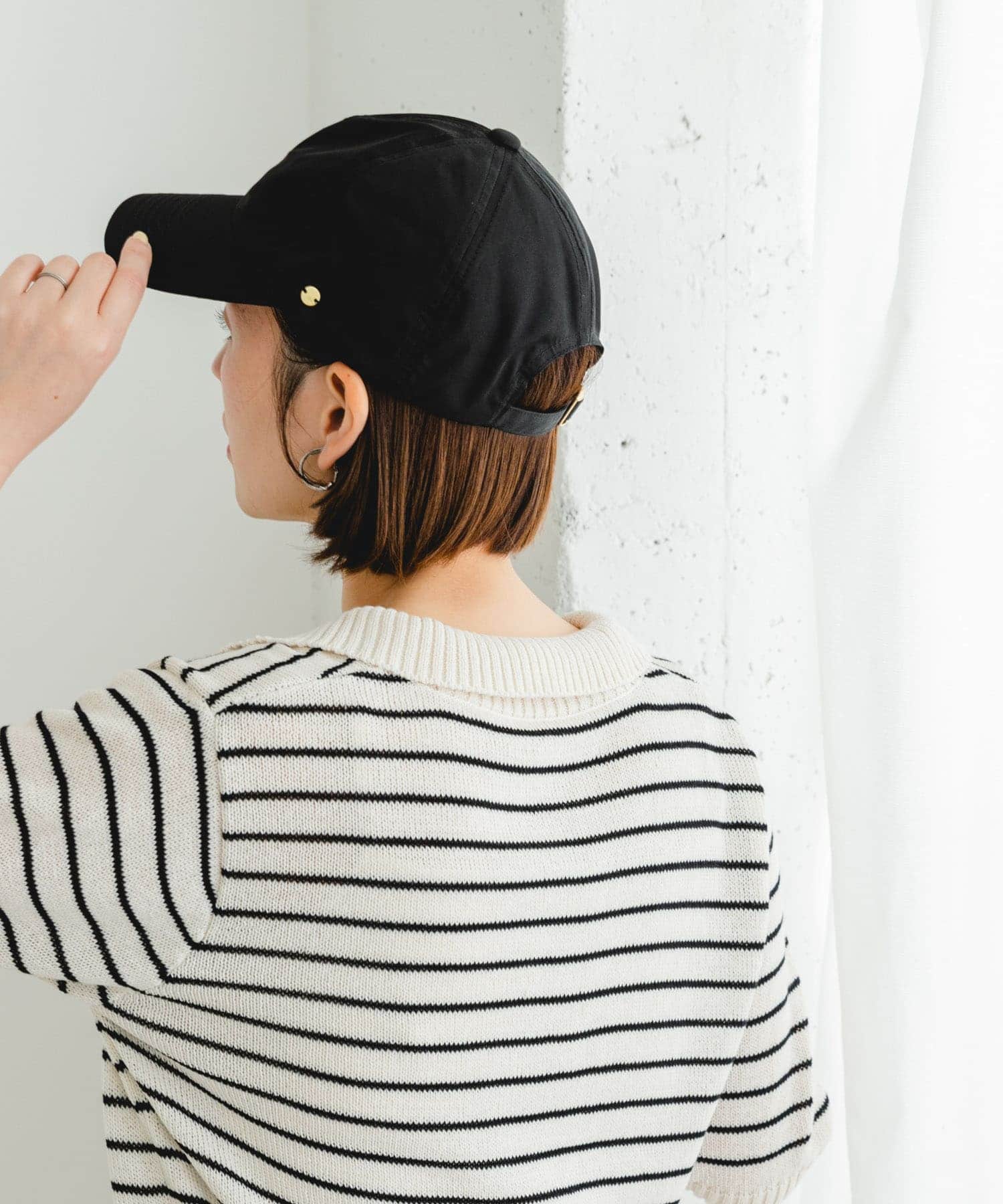 F by ROSSO　UVカット撥水キャップ BLACK FREE