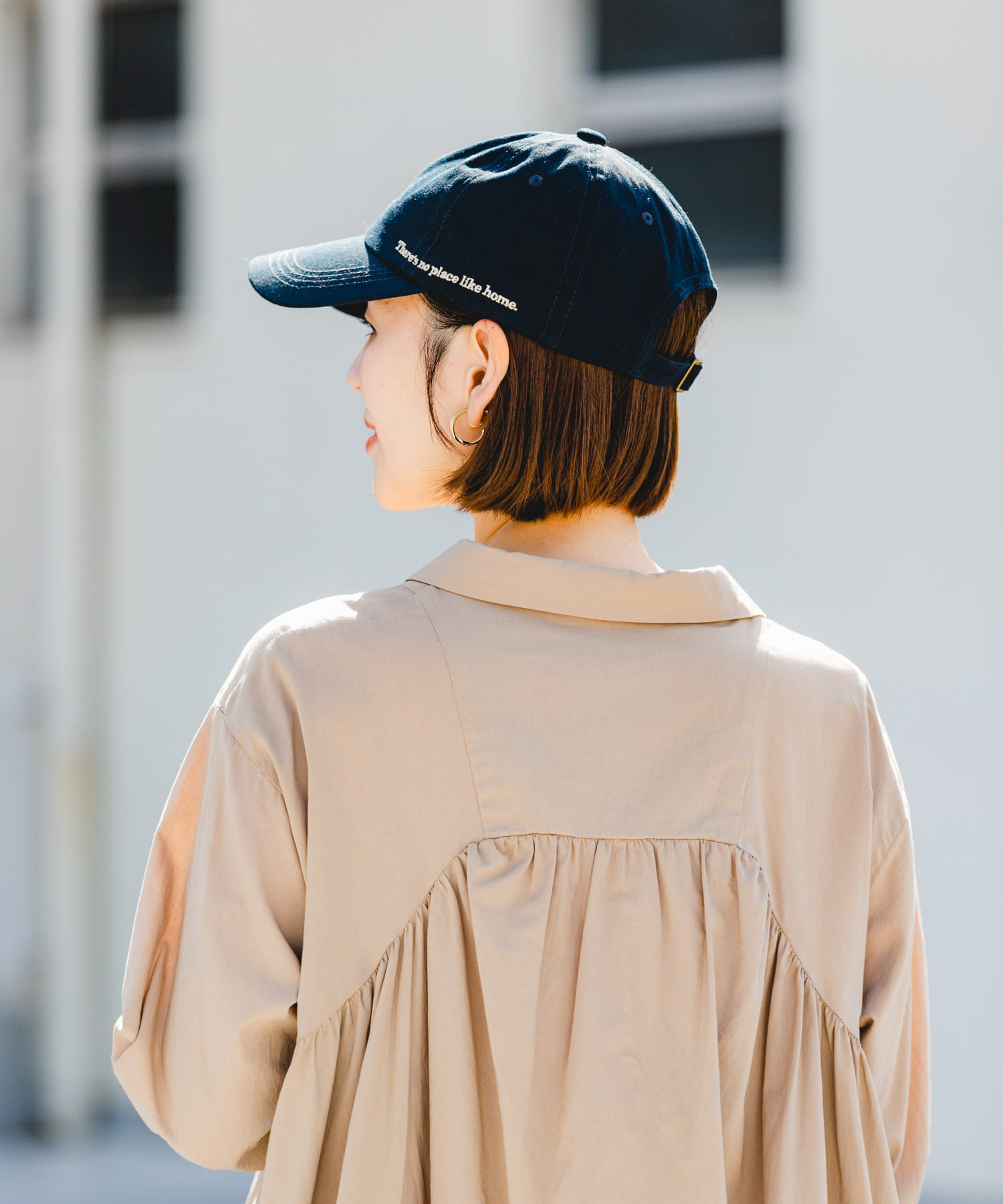 F by ROSSO　サイド刺繍キャップ NAVY FREE