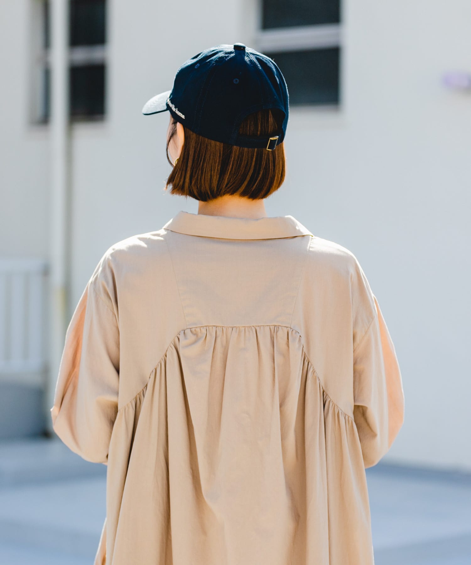 F by ROSSO　サイド刺繍キャップ NAVY FREE