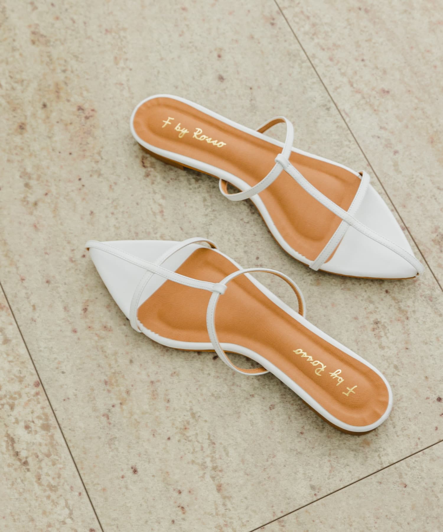 F by ROSSO　ナローストラップサンダル WHITE 37