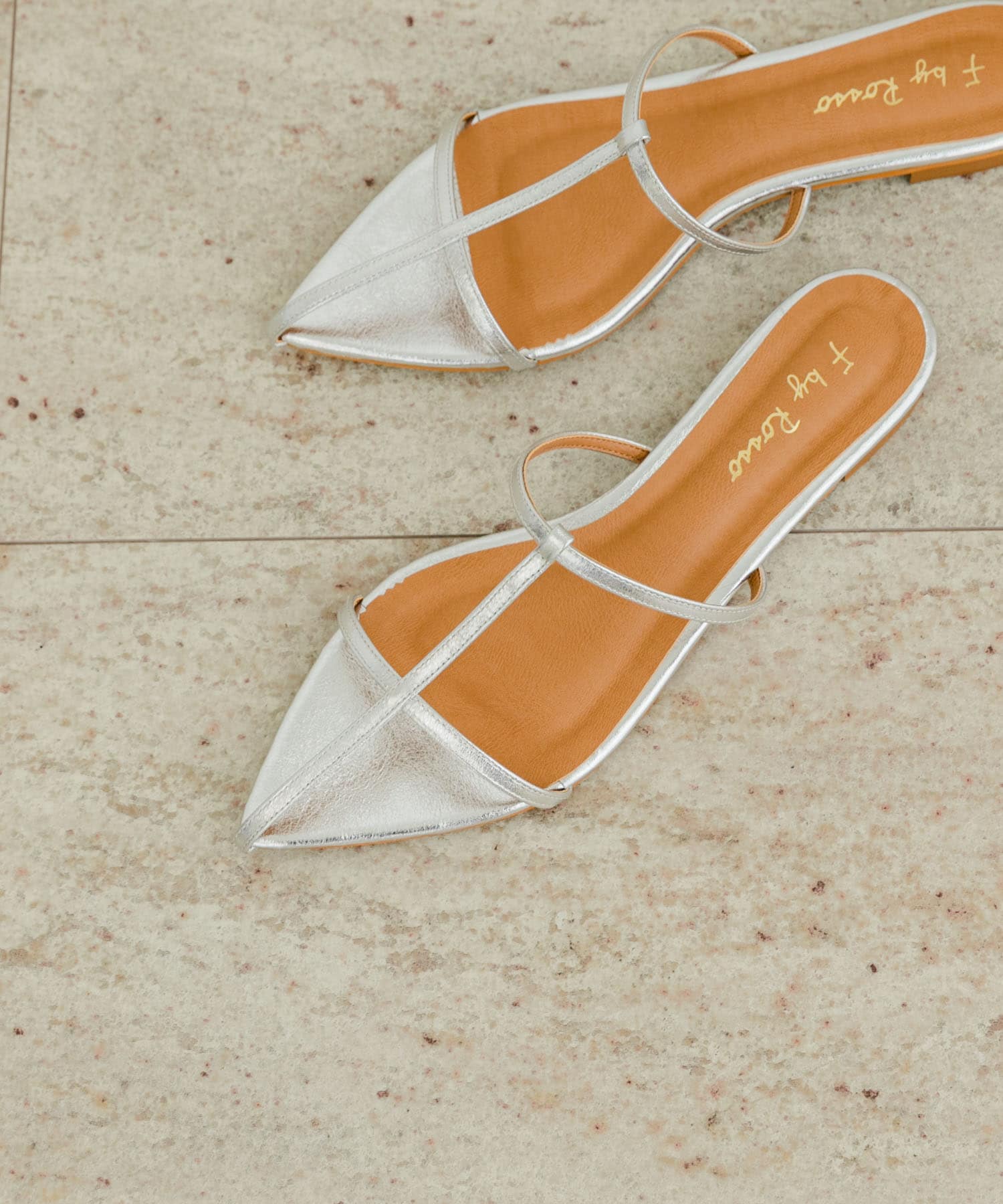 F by ROSSO　ナローストラップサンダル SILVER 37