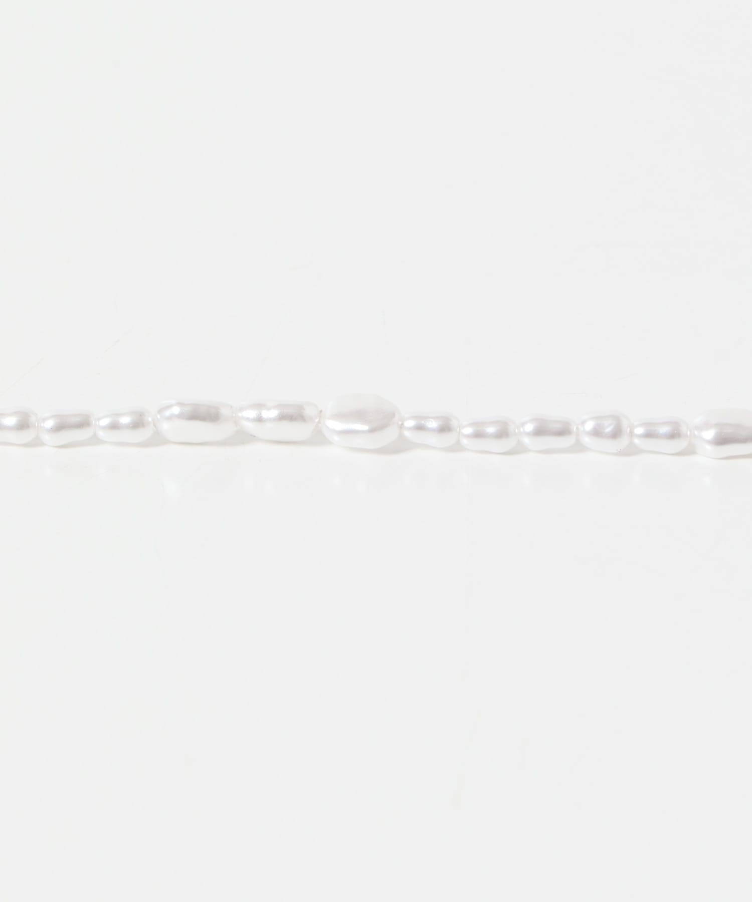 ショートランダムパールネックレス WHITE FREE