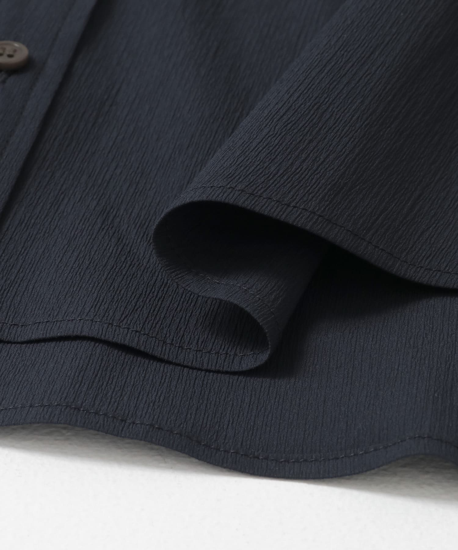 『XLサイズあり』ストレッチワッシャーロングスリーブシャツ NAVY S