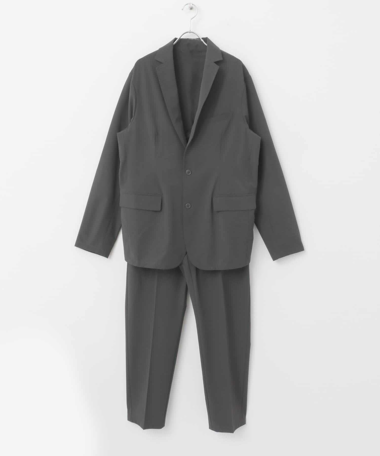 『XLサイズあり』マイクロサッカーイージーセットアップ CHARCOAL S