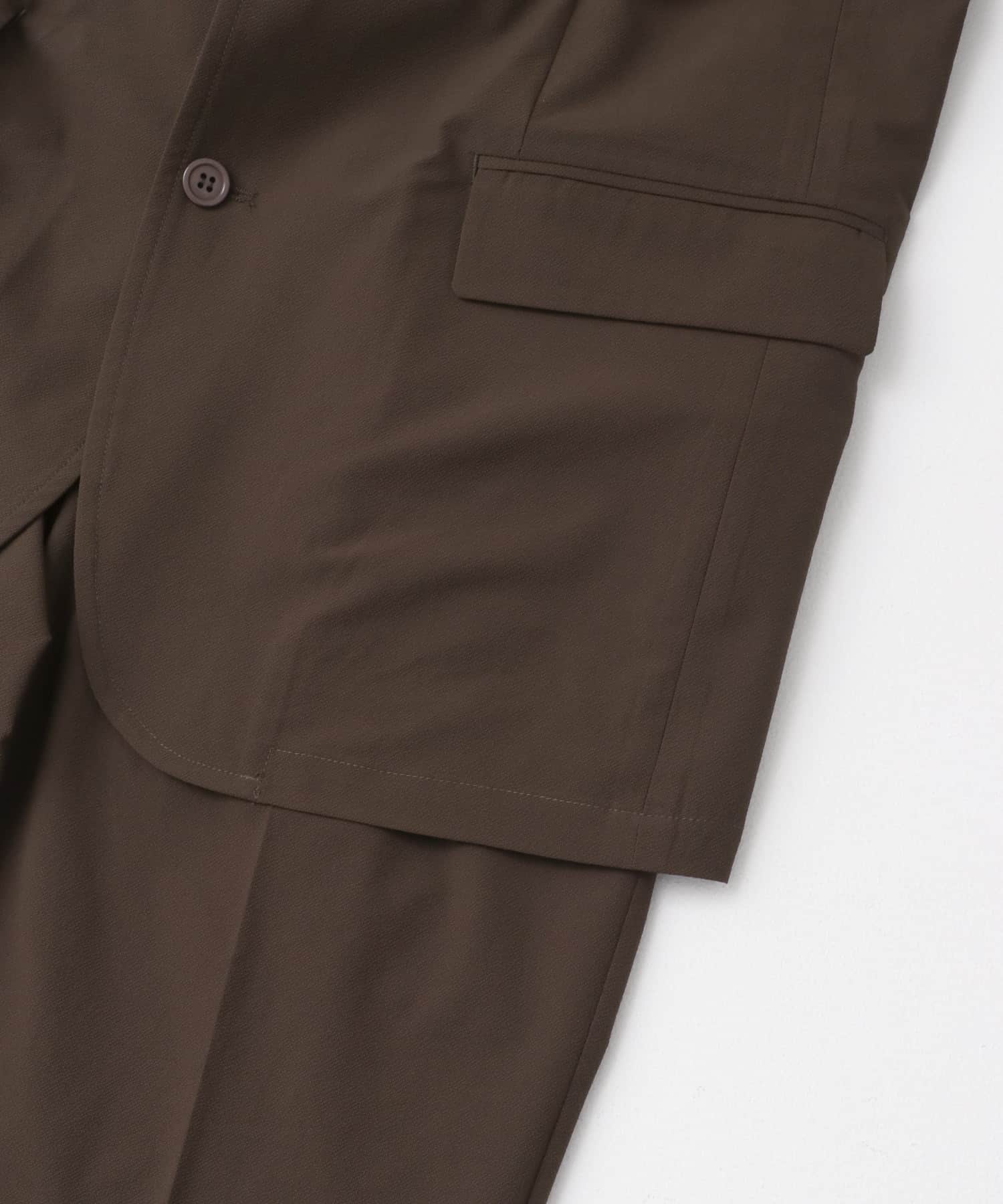 『XLサイズあり』マイクロサッカーイージーセットアップ DARK BROWN S