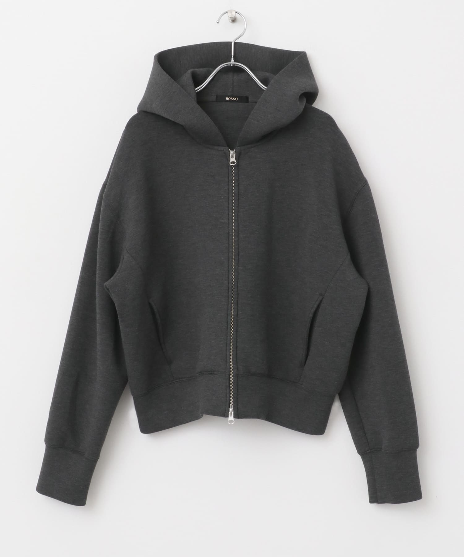 ダブルジップダンボールパーカー DARK GRAY FREE