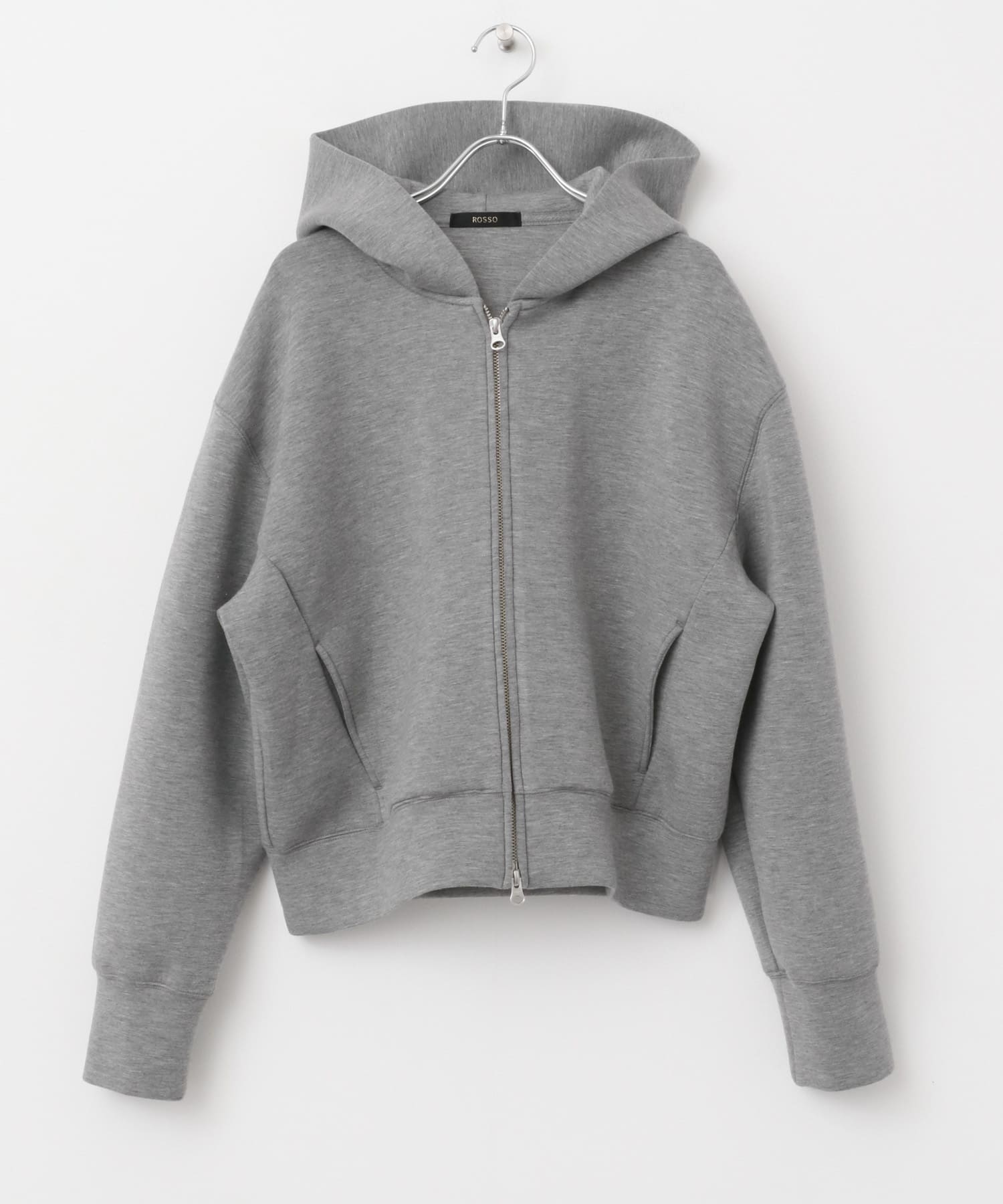 ダブルジップダンボールパーカー GRAY FREE