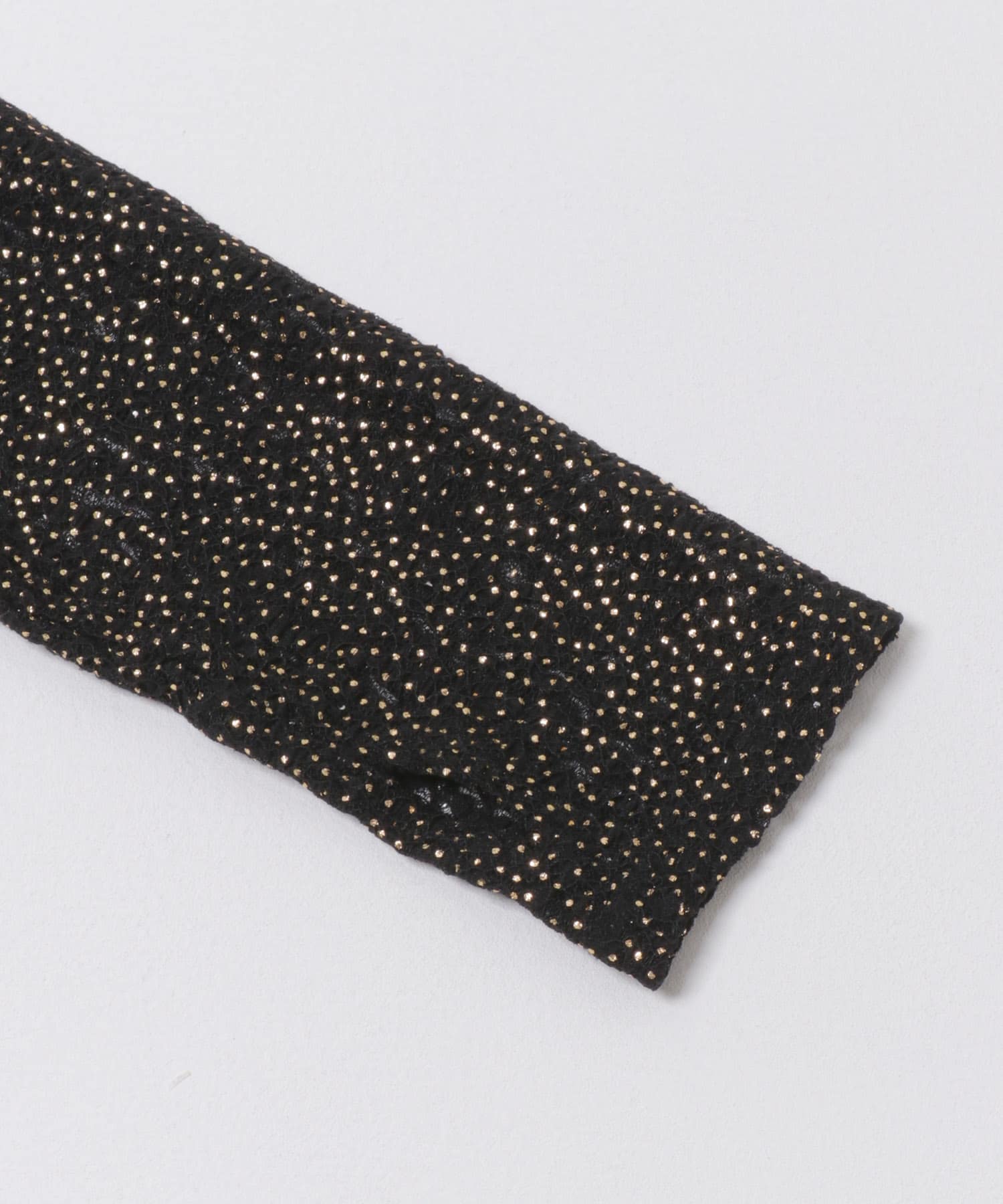 ラメレースカットソー BLACK FREE