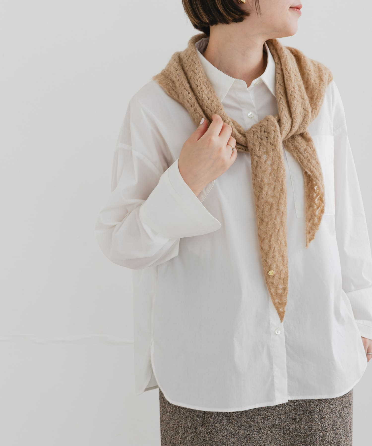 F by ROSSO　イージーケアオーバーシャツ