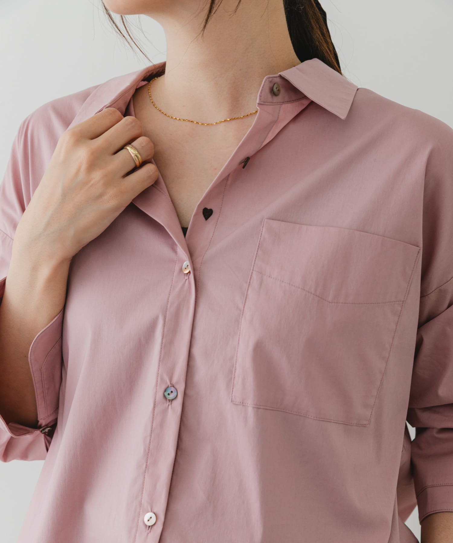 F by ROSSO　イージーケアオーバーシャツ