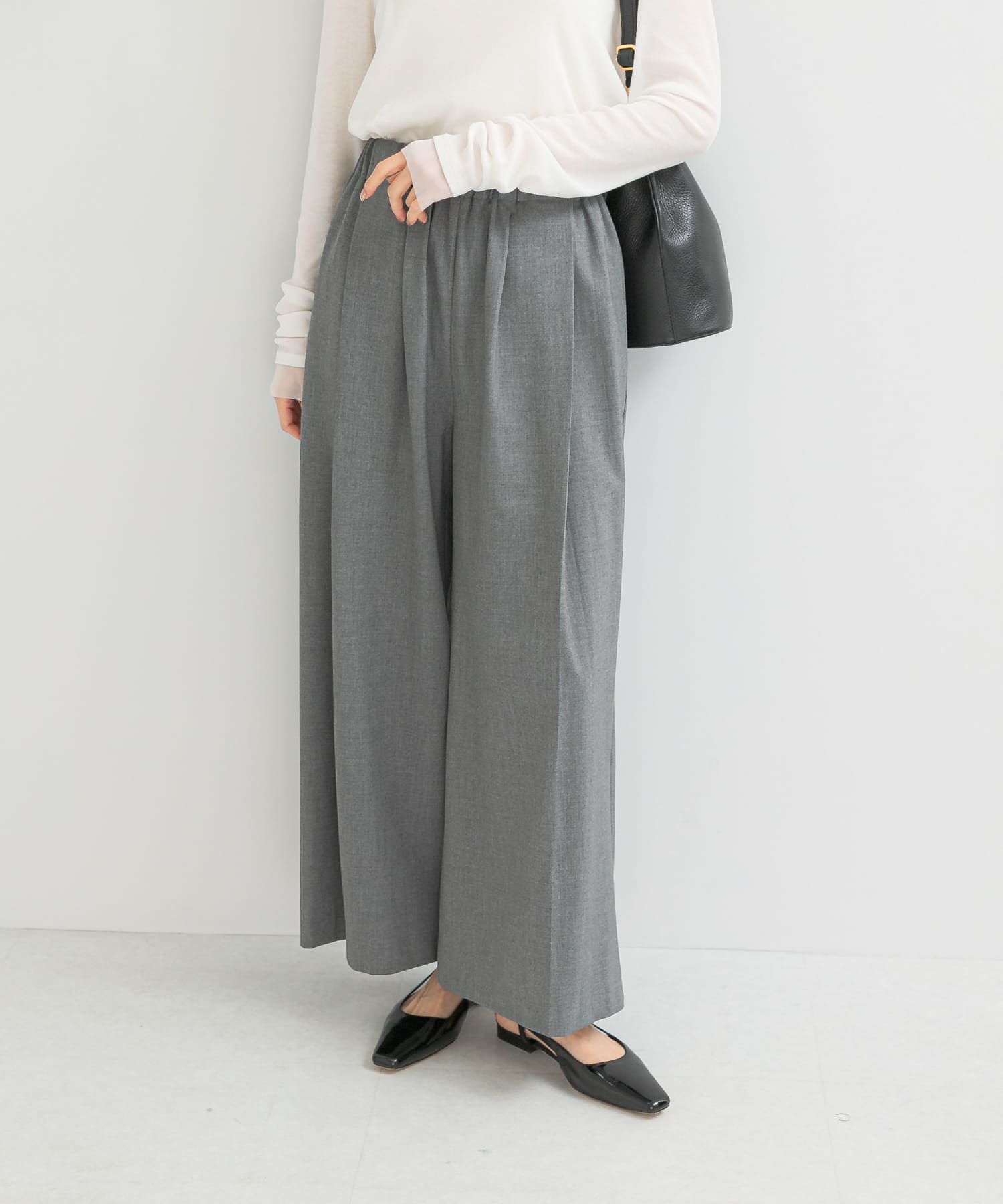 ウォッシャブルイージータックパンツ GRAY 36