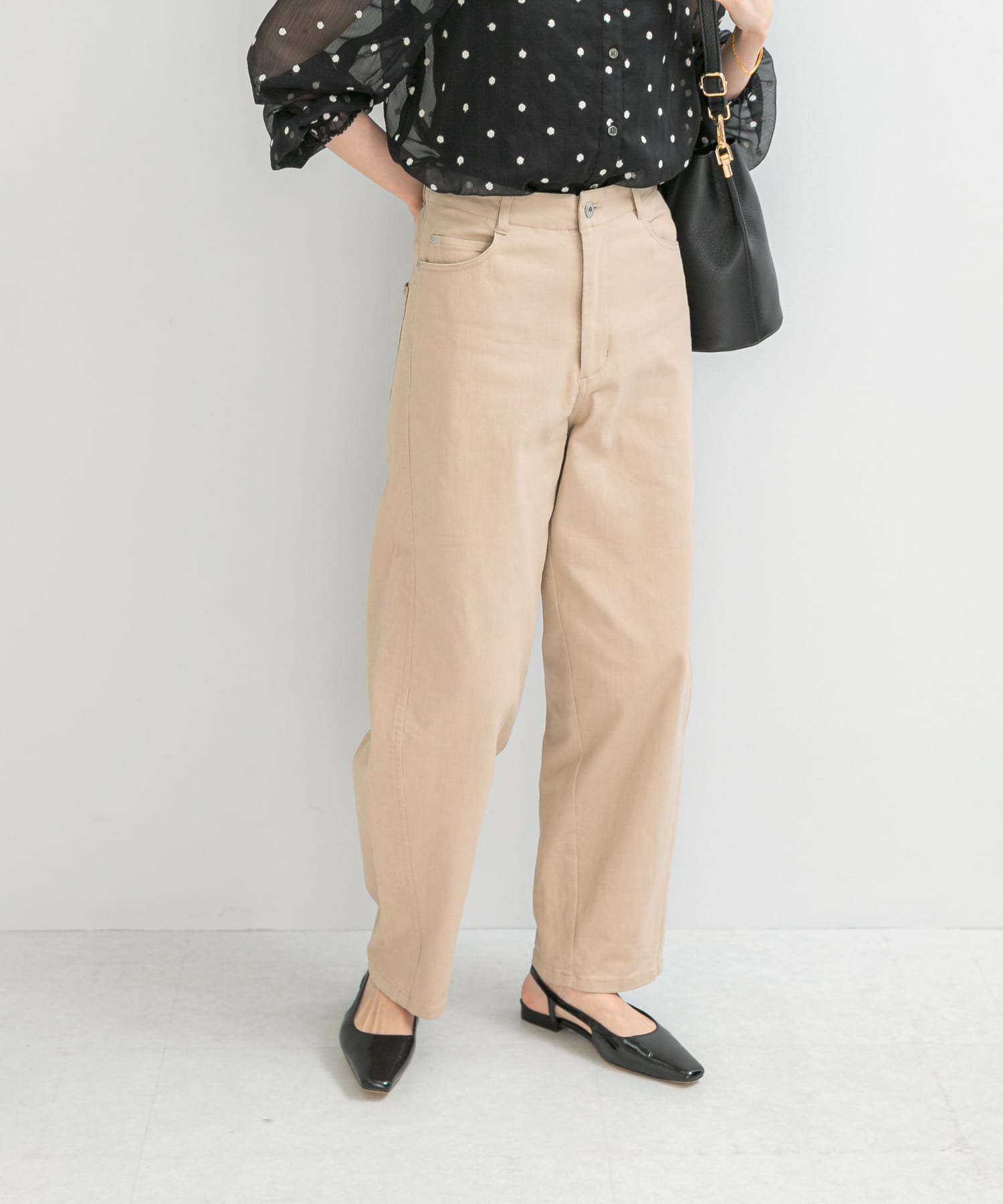 ツイルバレルパンツ SAND BEIGE 36