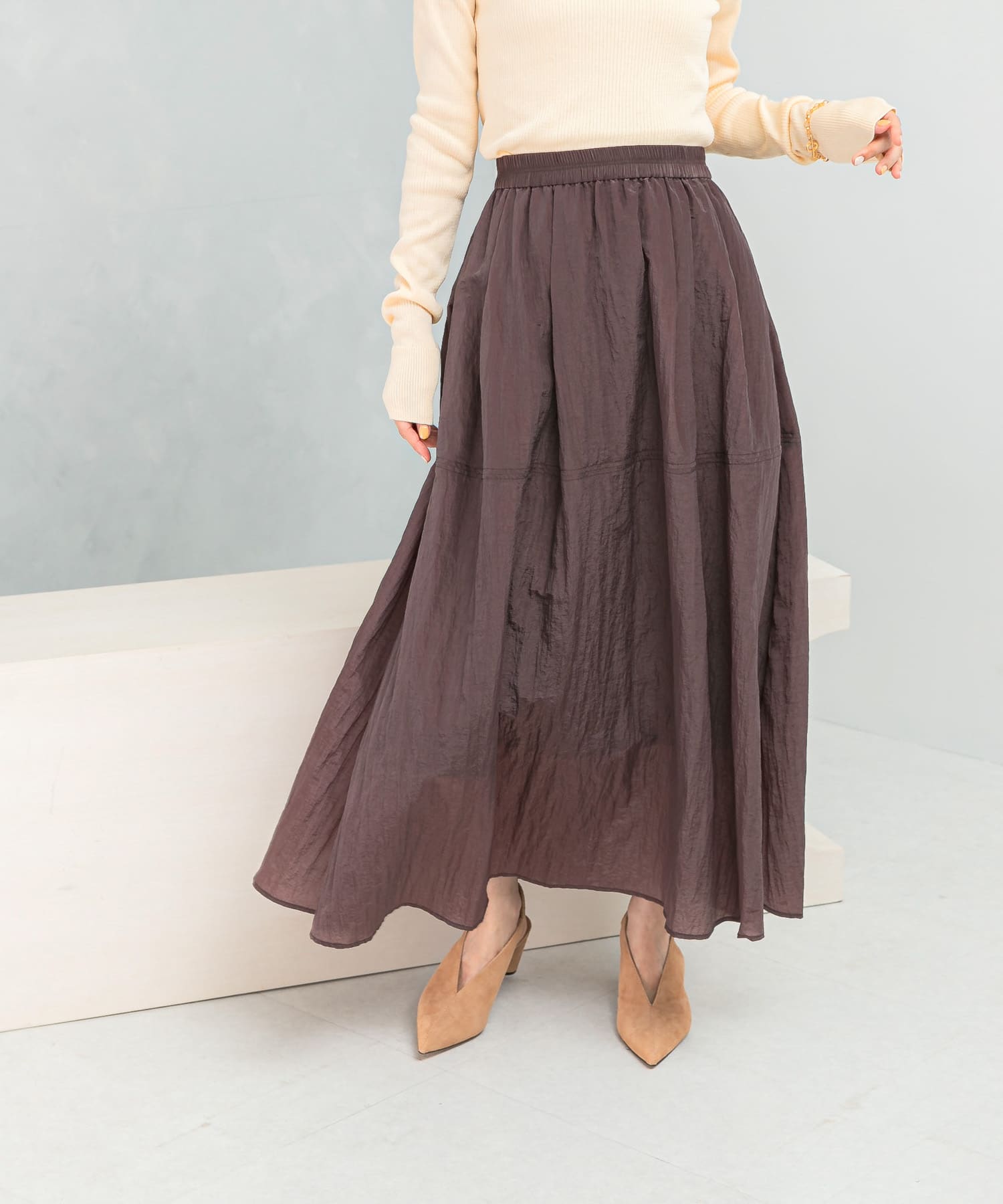 ブライトギャザースカート