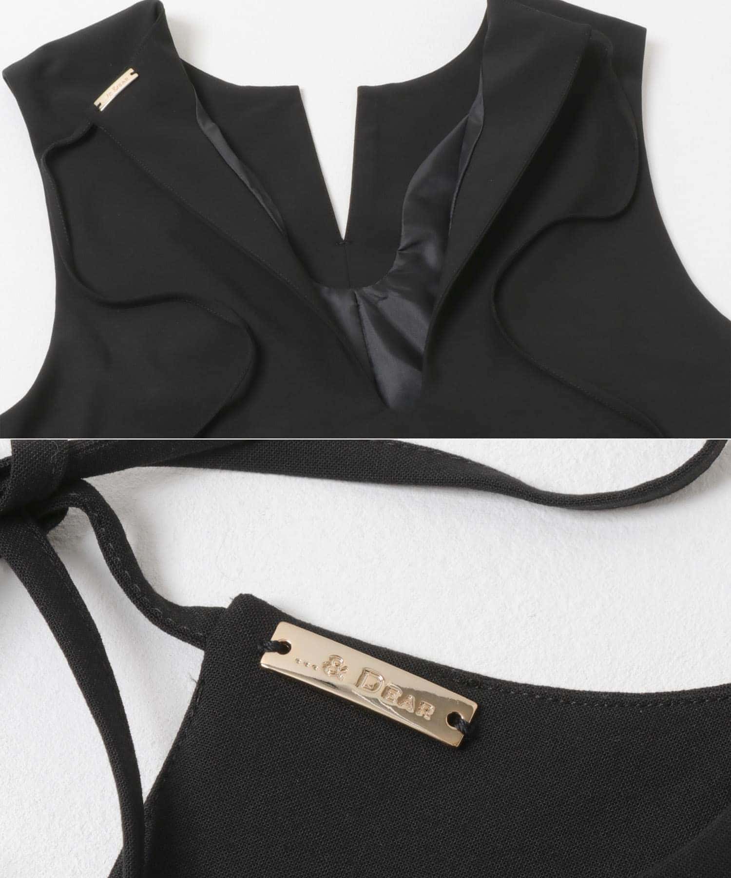 ...&DEAR 2wayバックリボンワンピース BLACK FREE