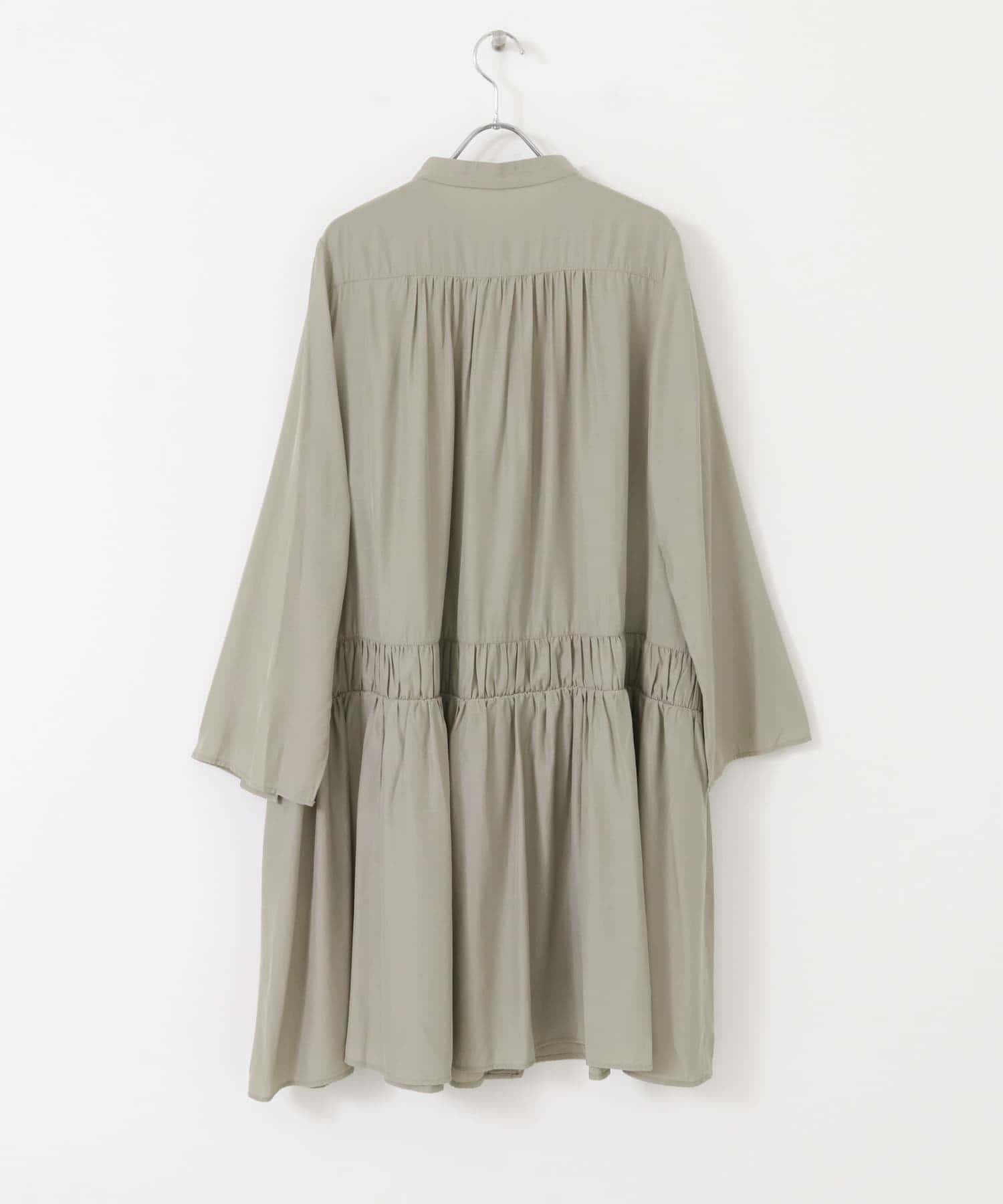 シャドーチェックミニワンピース GREIGE FREE