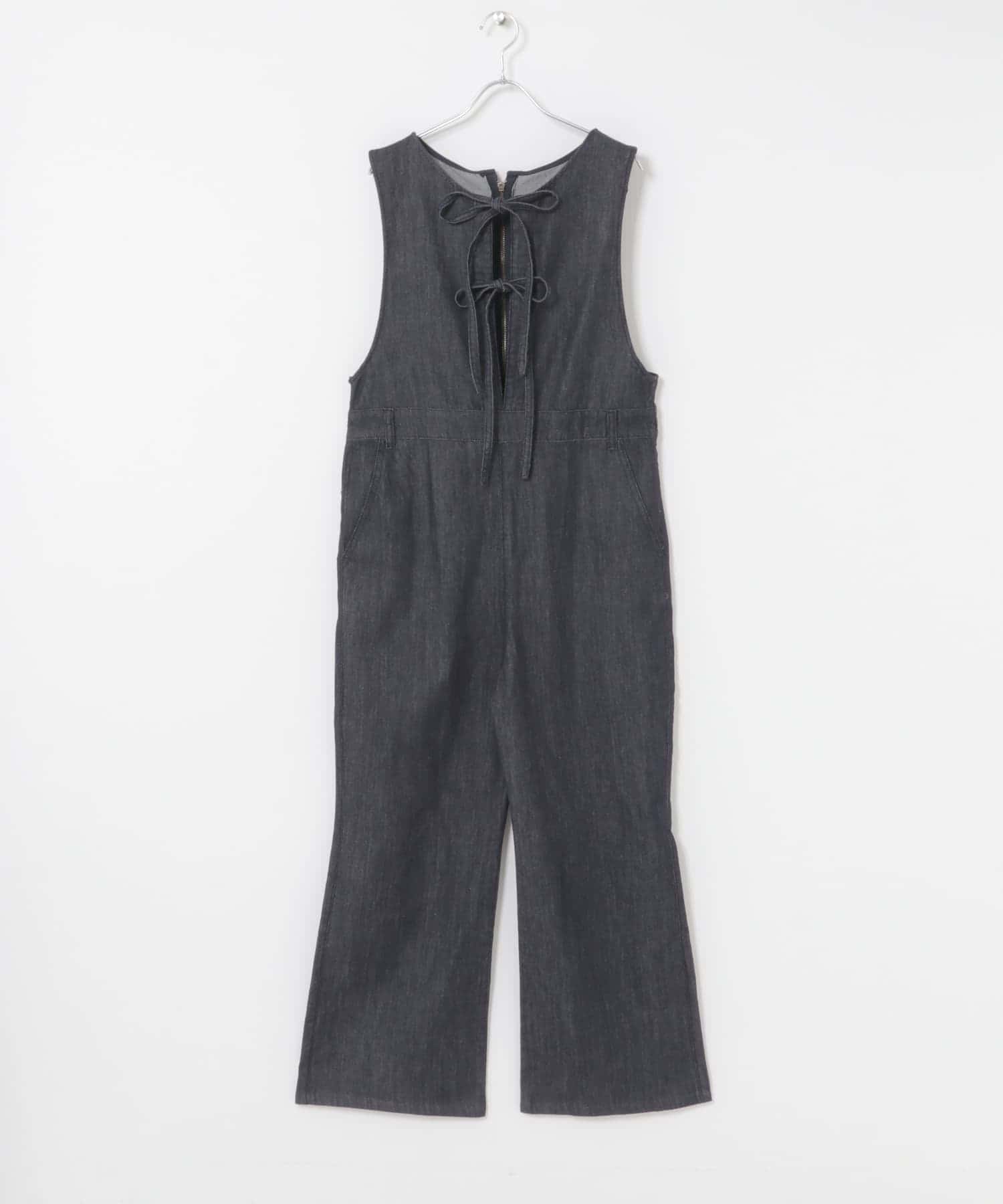 F by ROSSO　デニムリボンオールインワン INDIGO 36