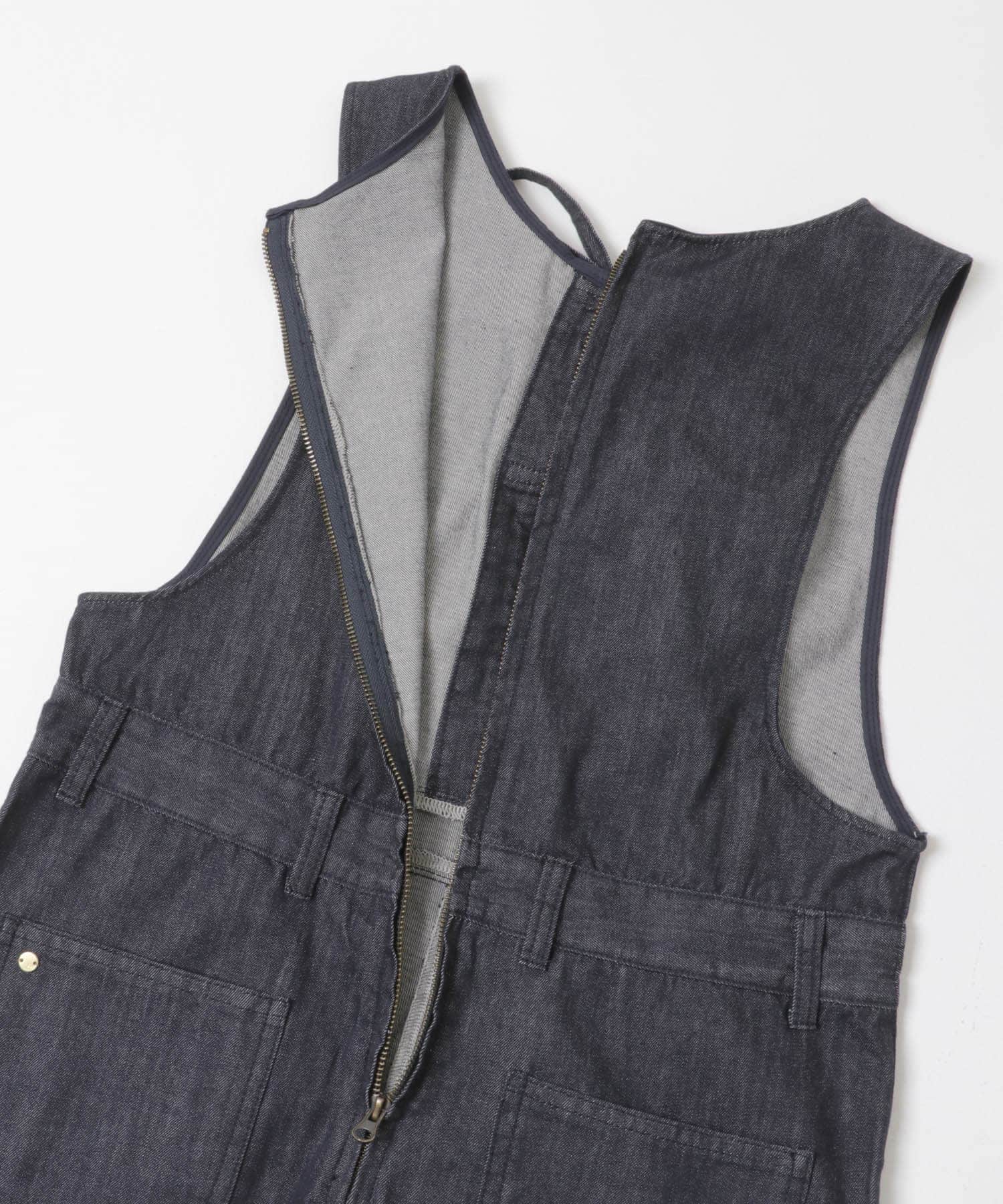 F by ROSSO　デニムリボンオールインワン INDIGO 36