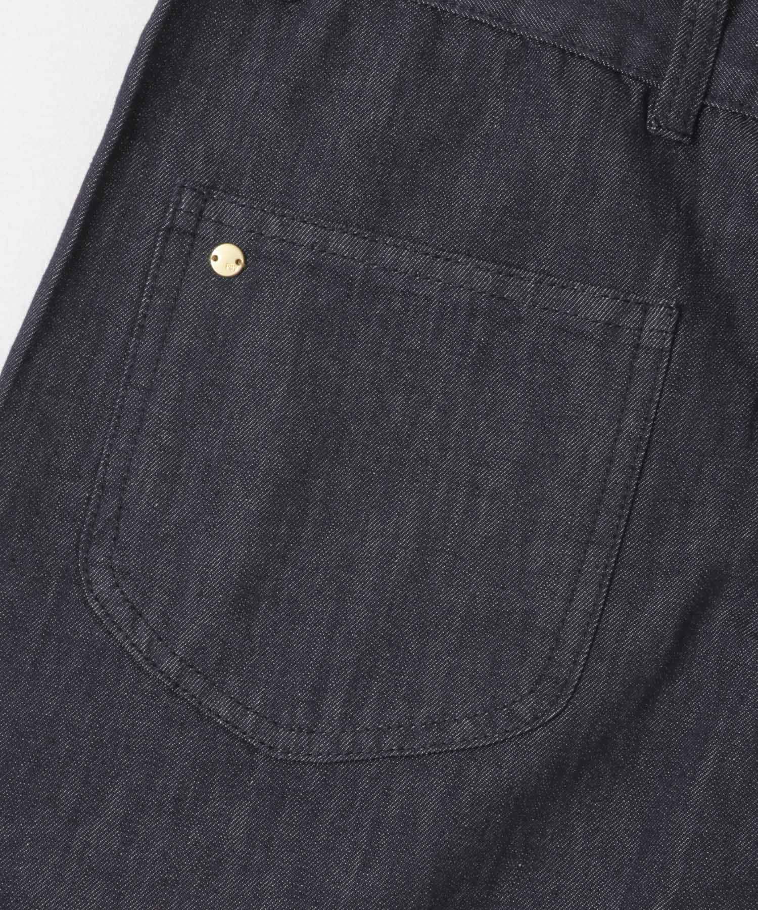 F by ROSSO　デニムリボンオールインワン INDIGO 36