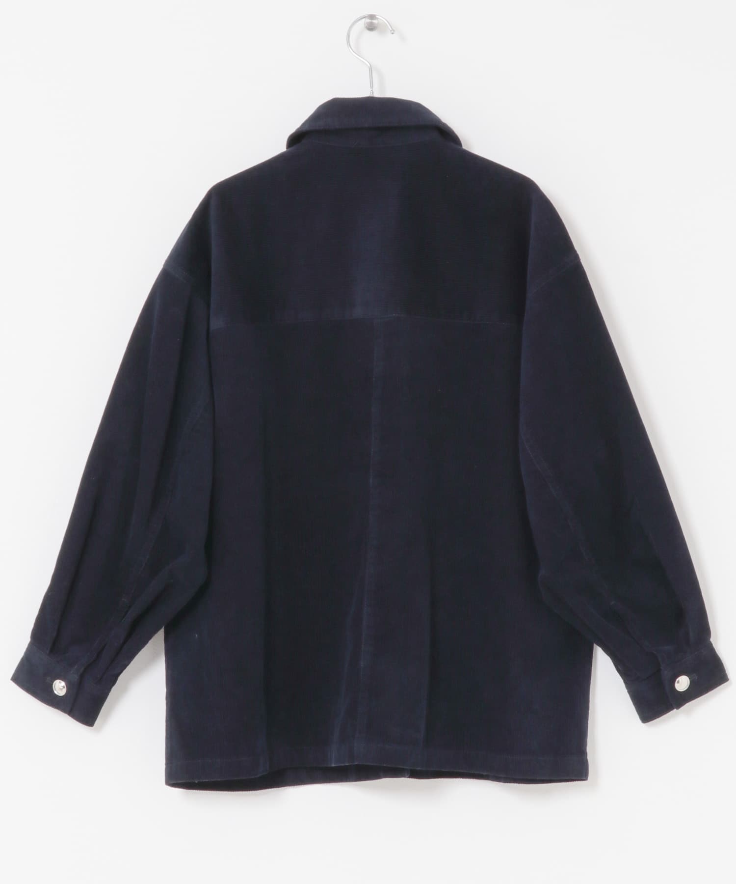 F by ROSSO　コーデュロイシャツジャケット NAVY FREE