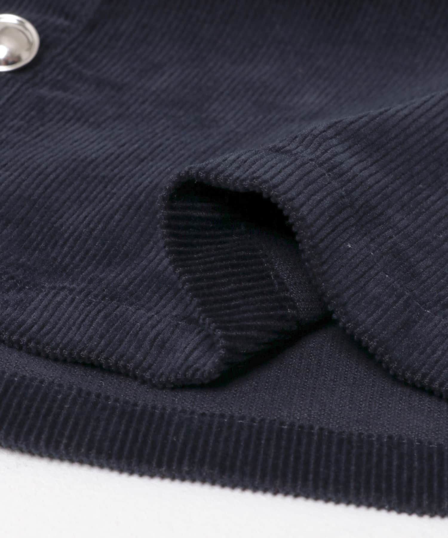 F by ROSSO　コーデュロイシャツジャケット NAVY FREE
