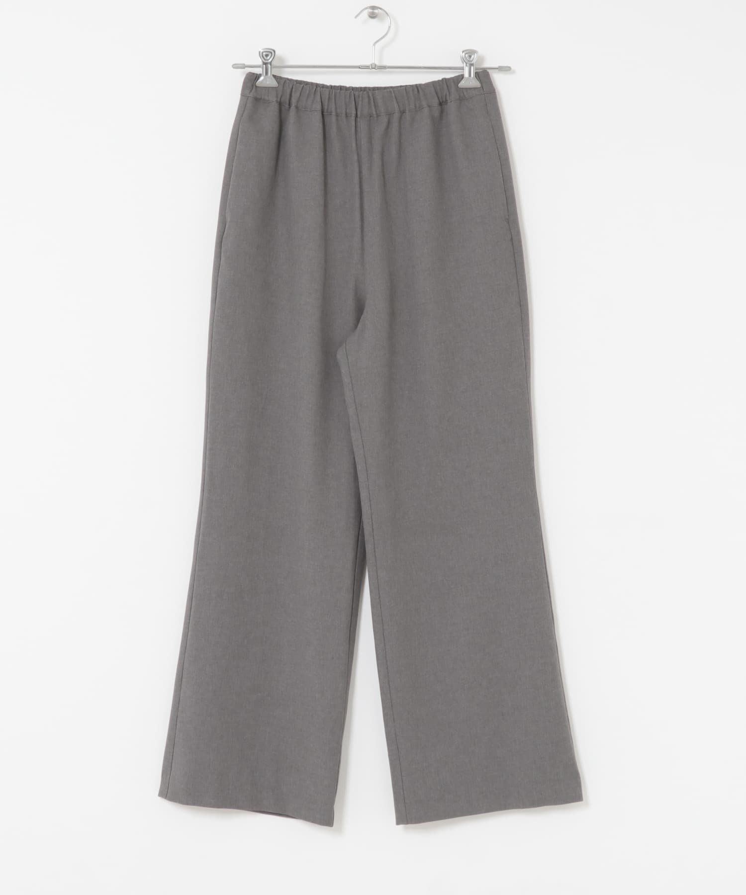 F by ROSSO　ウールライクスキッパーシャツ+セミフレアパンツ GRAY 36