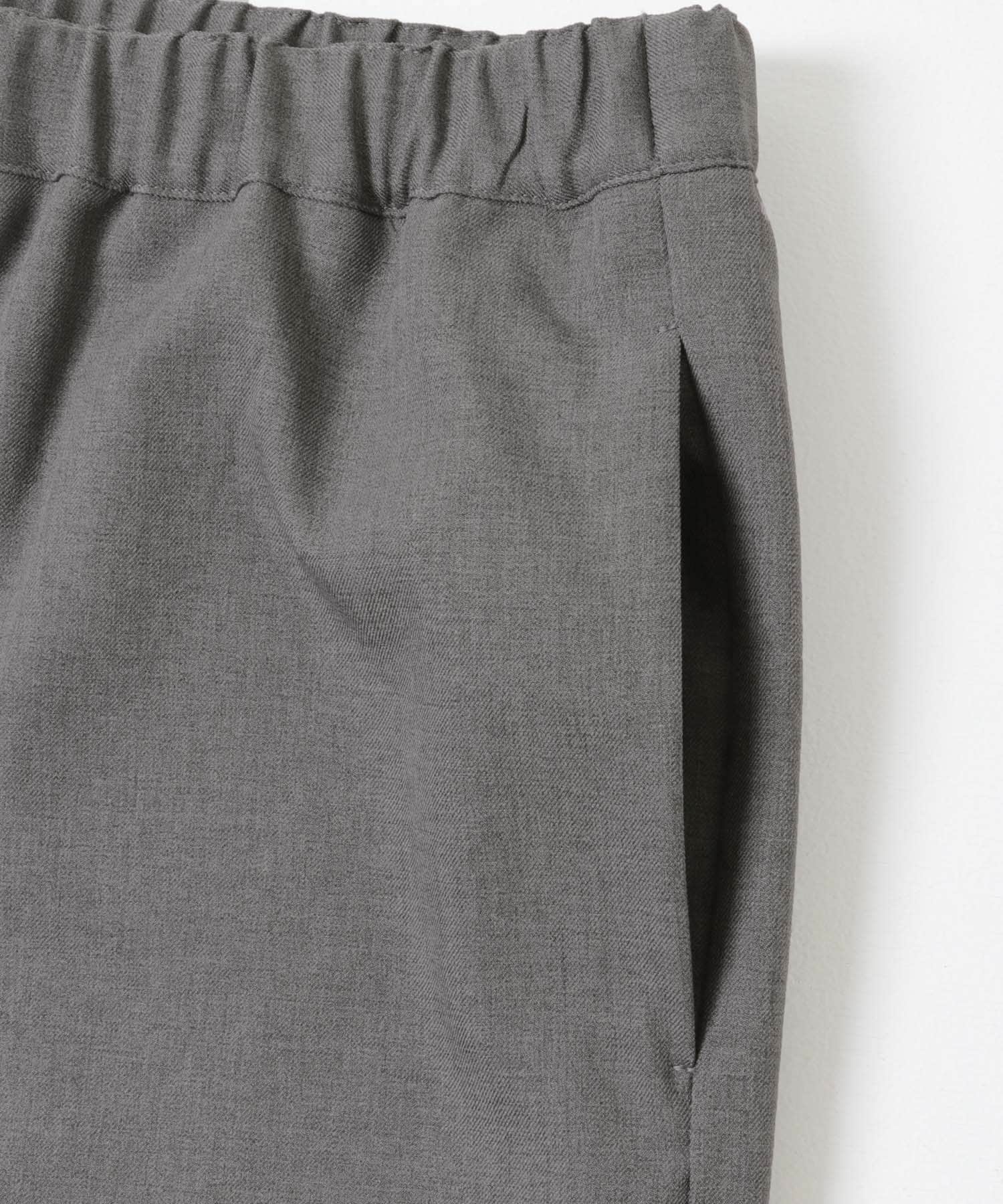 F by ROSSO　ウールライクスキッパーシャツ+セミフレアパンツ GRAY 36