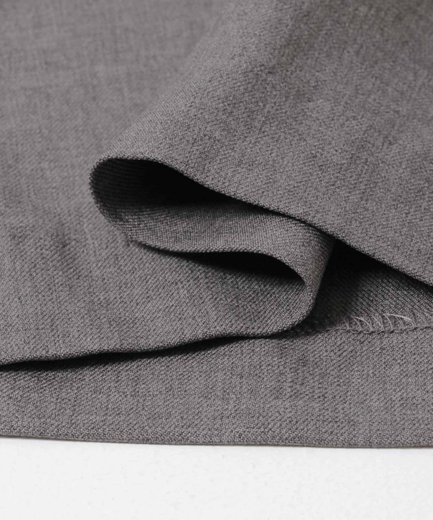 F by ROSSO　ウールライクスキッパーシャツ+セミフレアパンツ GRAY 36