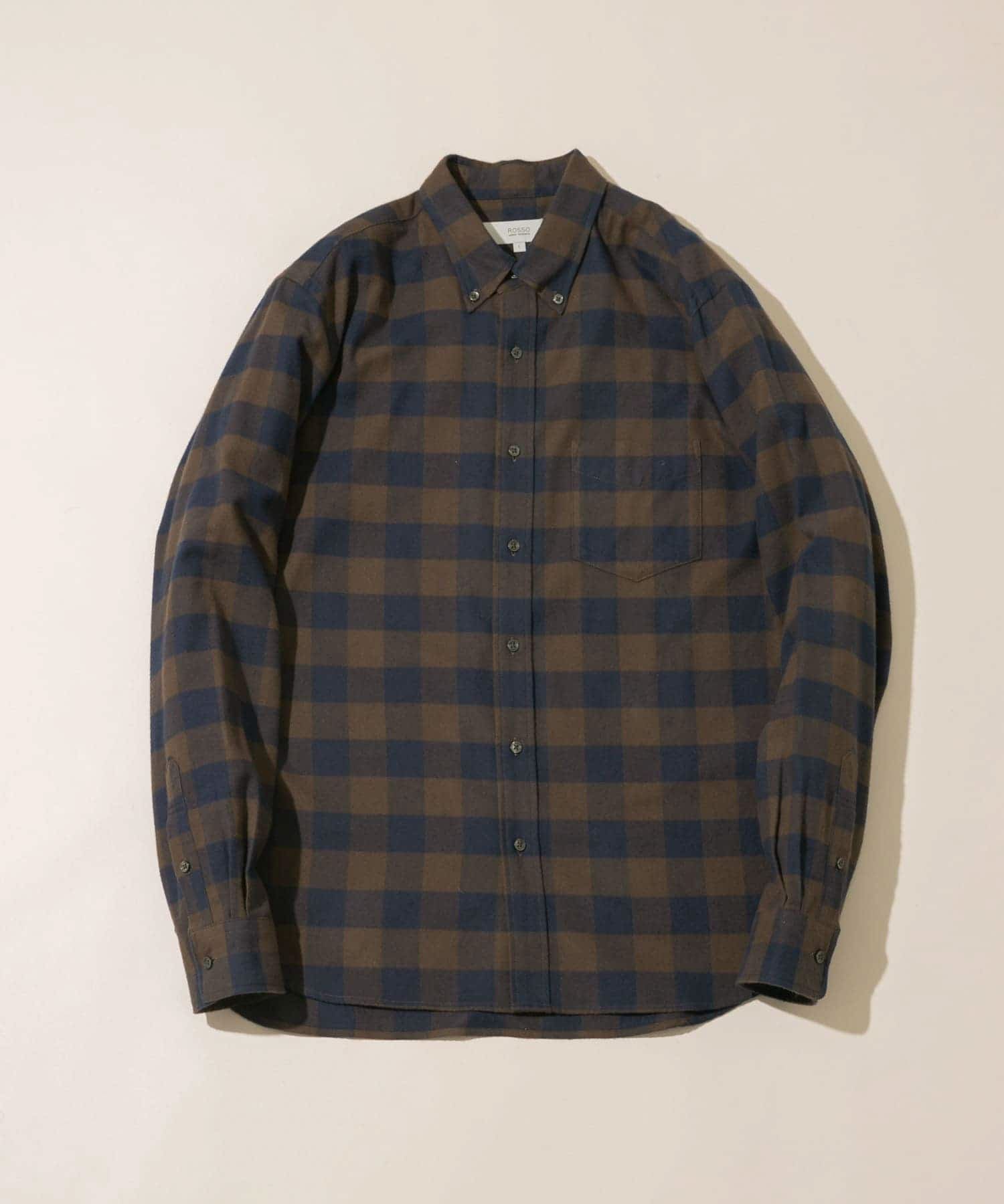 『抗菌 / 防臭』『XXLサイズあり』ハイパフォーマンスフランネルシャツ BRN CHECK S