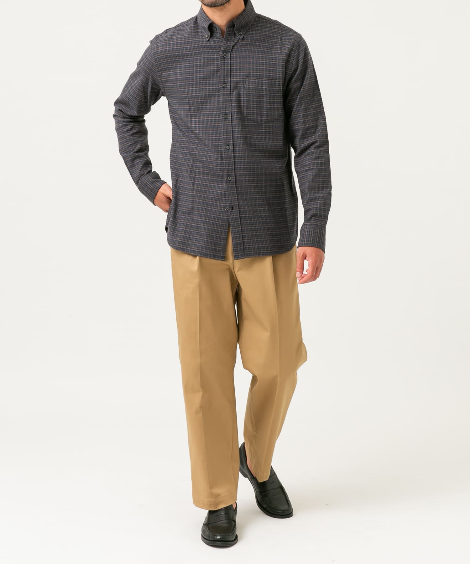 『抗菌 / 防臭』『XXLサイズあり』ハイパフォーマンスフランネルシャツ GRN CHECK M