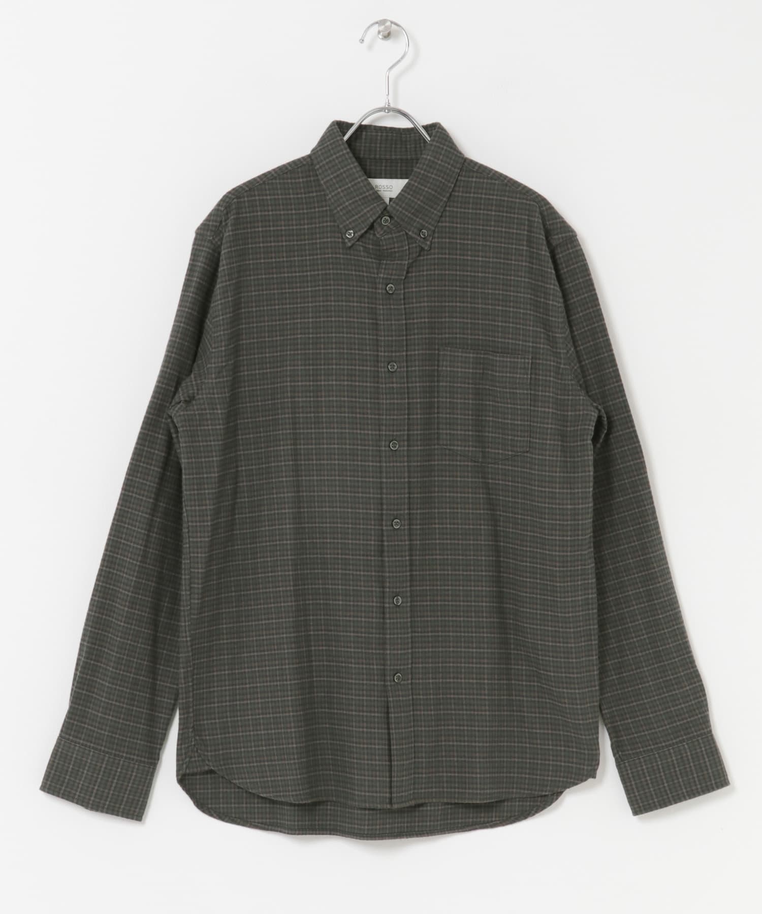 『抗菌 / 防臭』『XXLサイズあり』ハイパフォーマンスフランネルシャツ GRN CHECK S