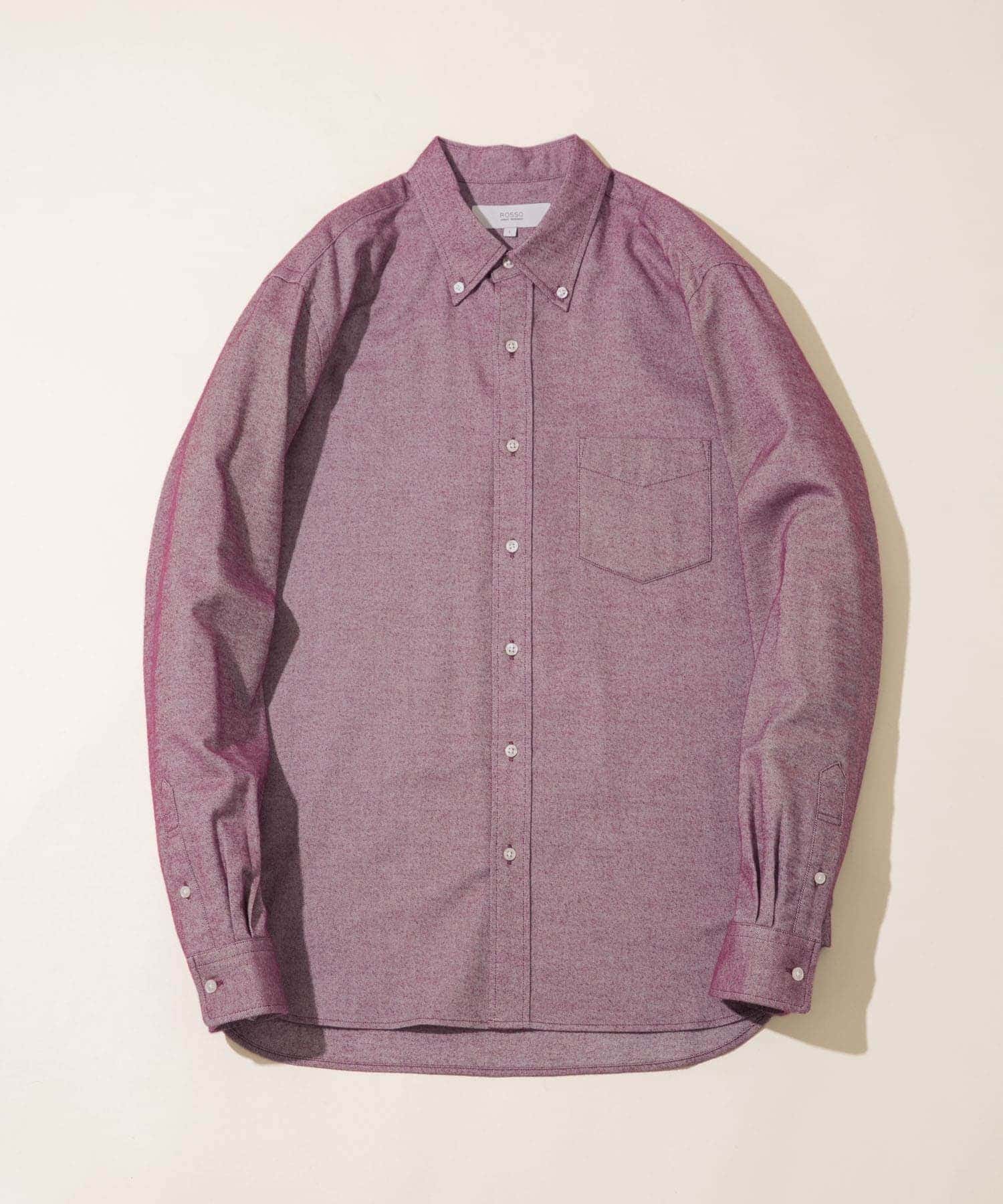 『抗菌 / 防臭』『XXLサイズあり』ハイパフォーマンスフランネルシャツ BORDEAUX S
