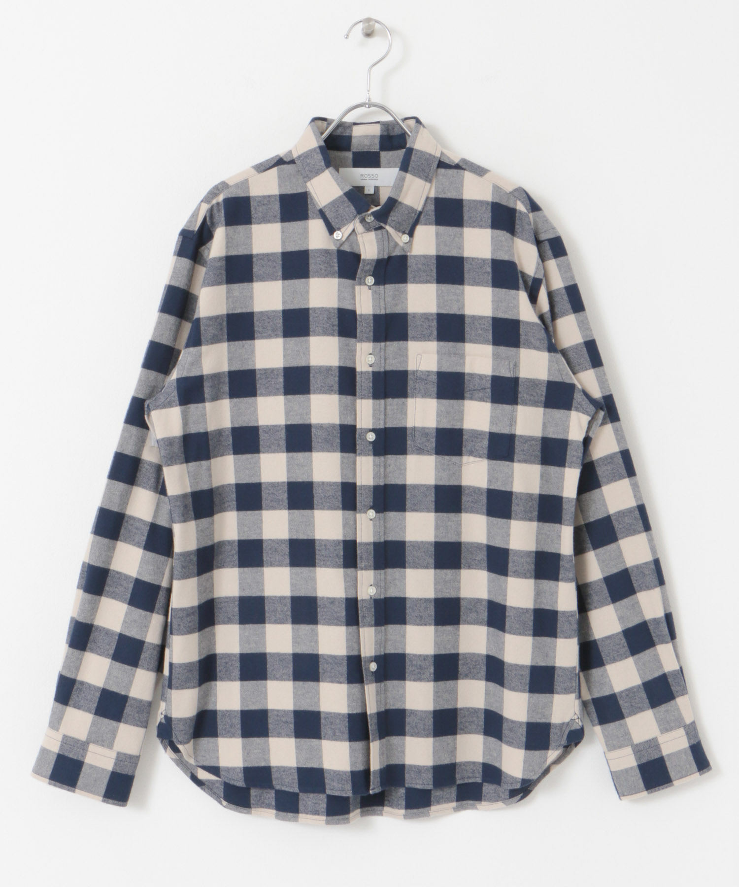 『抗菌 / 防臭』『XXLサイズあり』ハイパフォーマンスフランネルシャツ NVY CHECK S