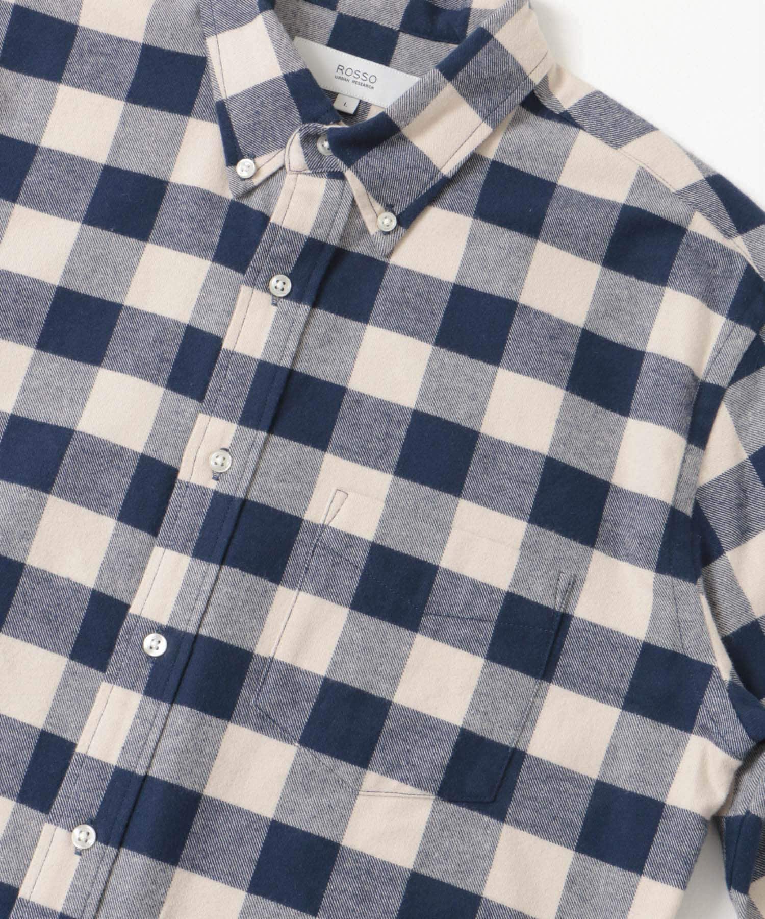 『抗菌 / 防臭』『XXLサイズあり』ハイパフォーマンスフランネルシャツ NVY CHECK S