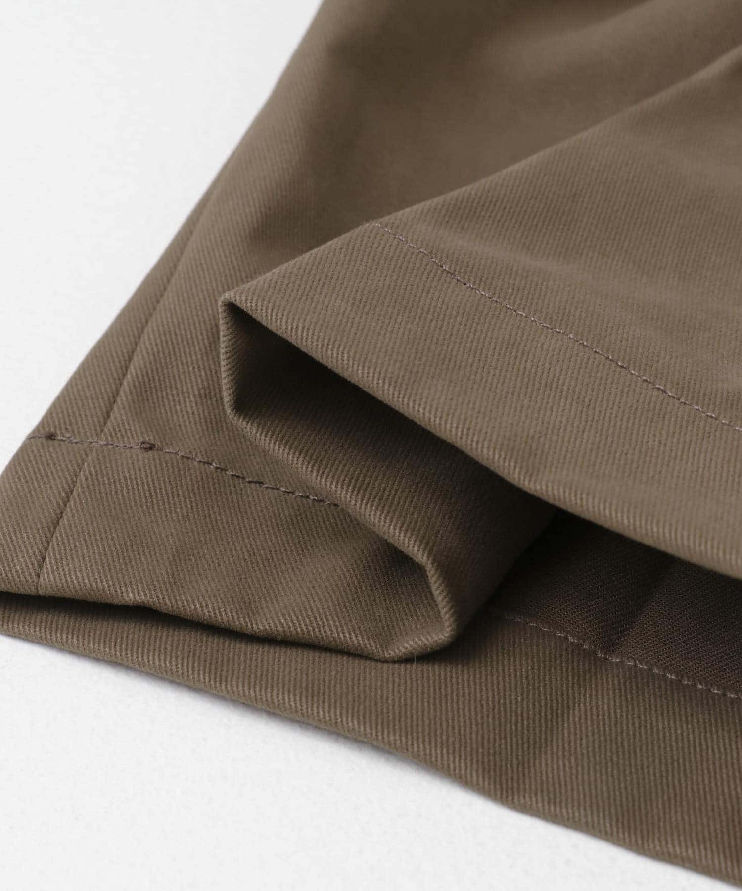 『XLサイズあり』ストレッチモールスキン1タックワイドスラックス BEIGE M