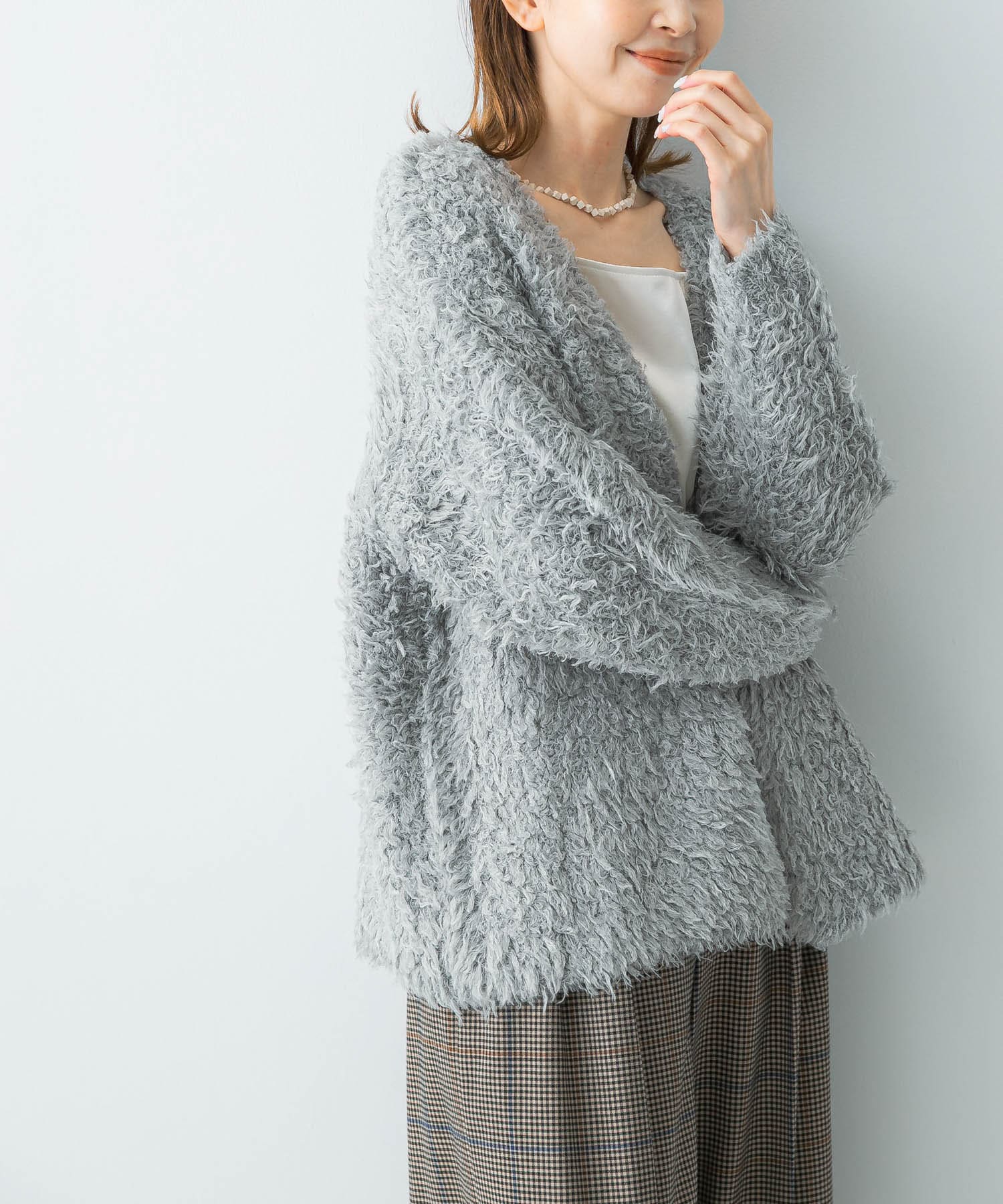 ヘアリーカーディガン