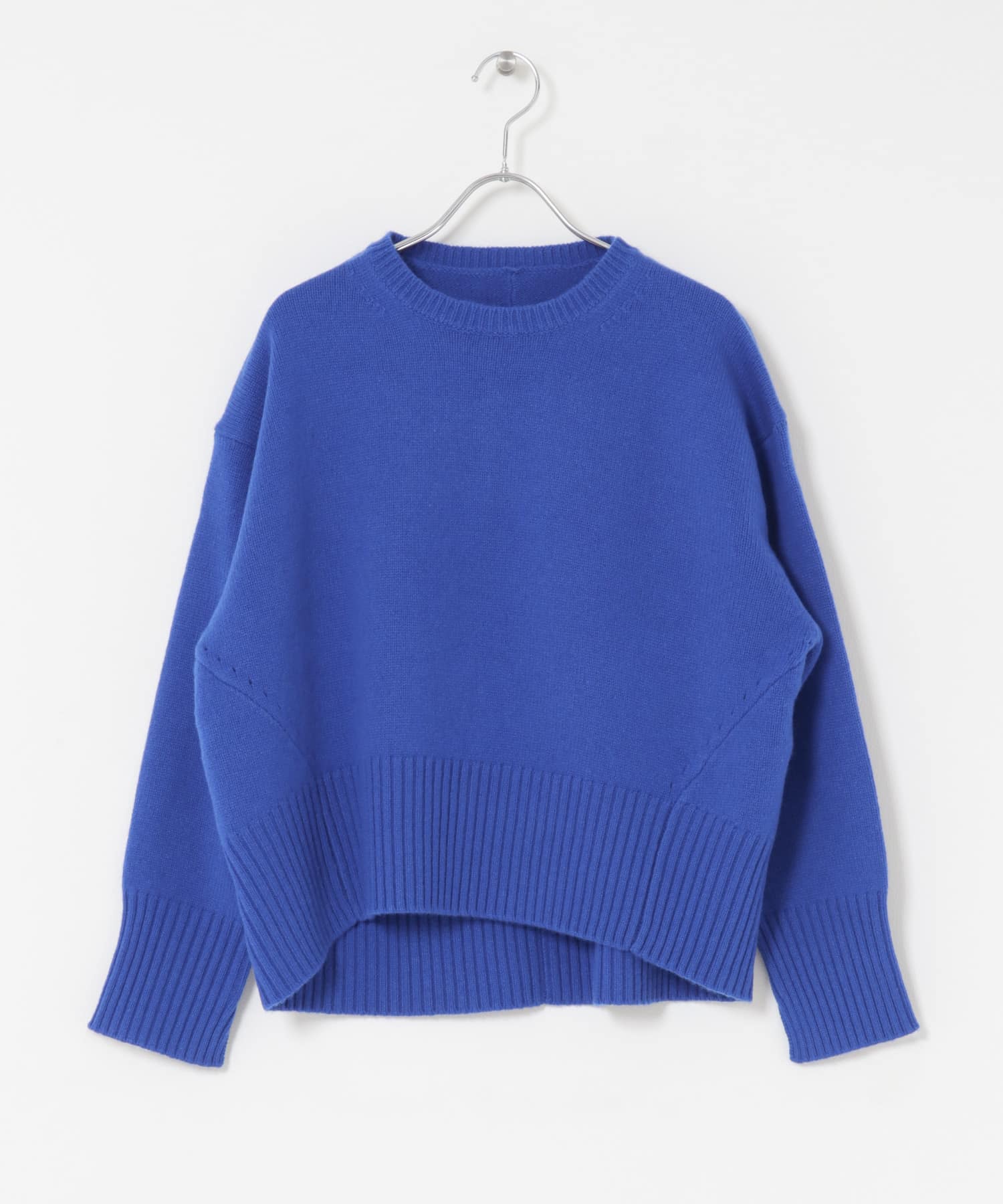 『WEB/一部店舗限定』エクストラファインシームデザインニット LOYAL BLUE FREE
