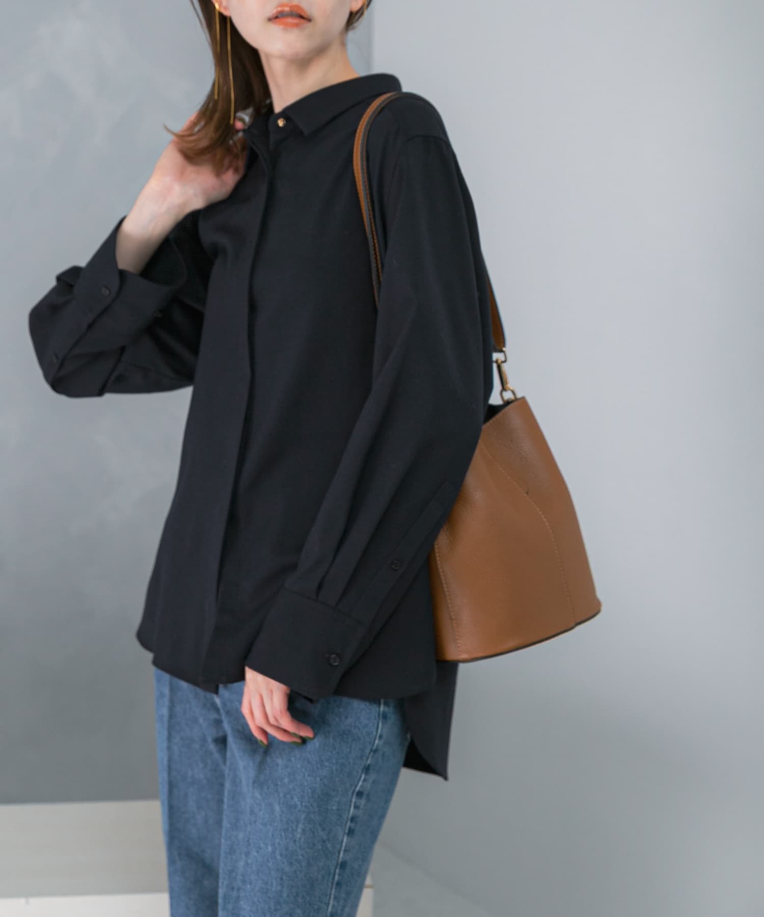 イージーケアウーステッドシャツ