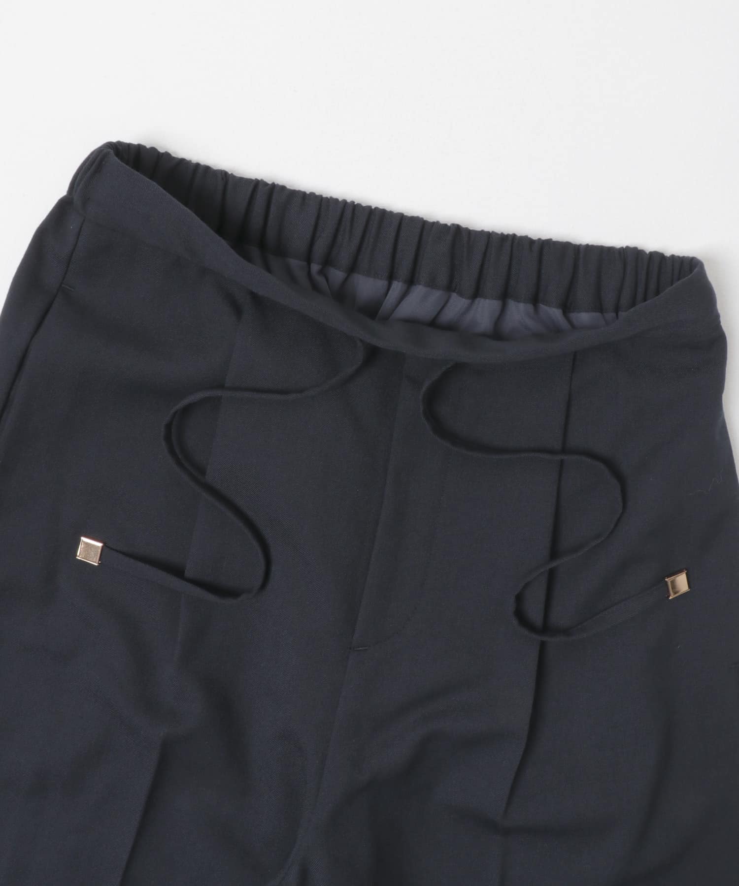 イージーケアウーステッドストレートパンツ NAVY 36