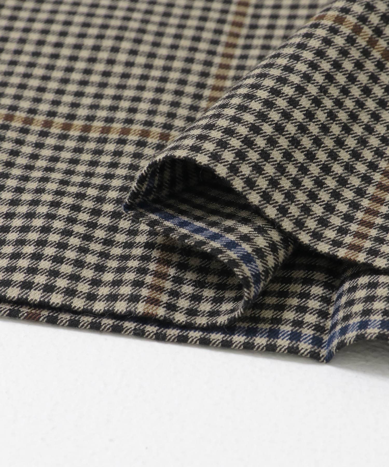 チェックワイドスラックス BROWN CHK 36
