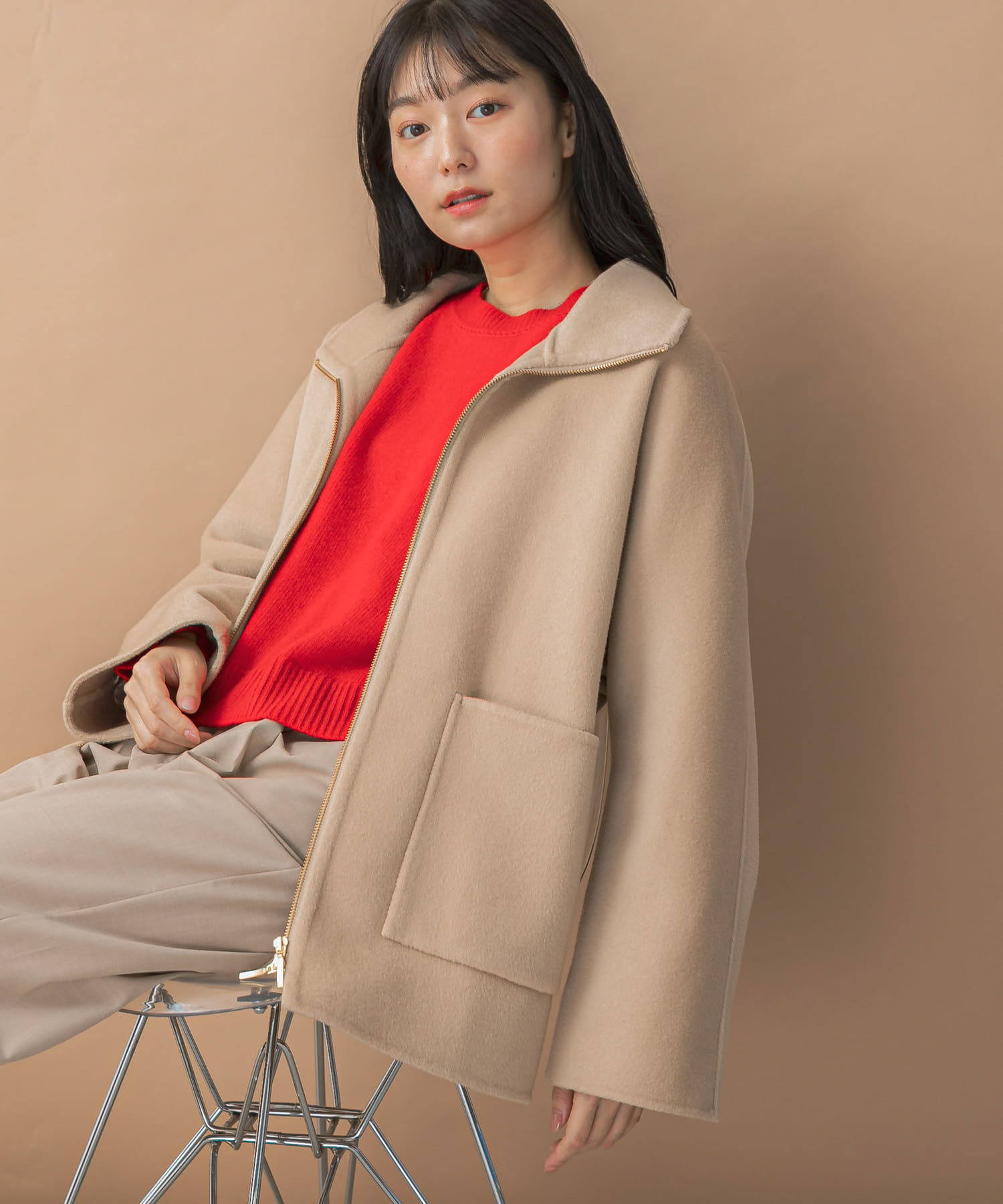 ダブルジップリバーコート