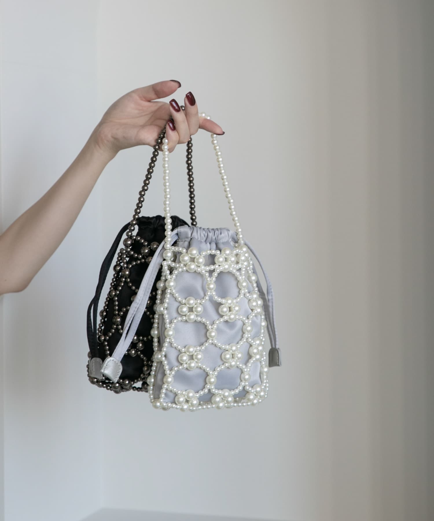 ビーズデザインハンドバッグ