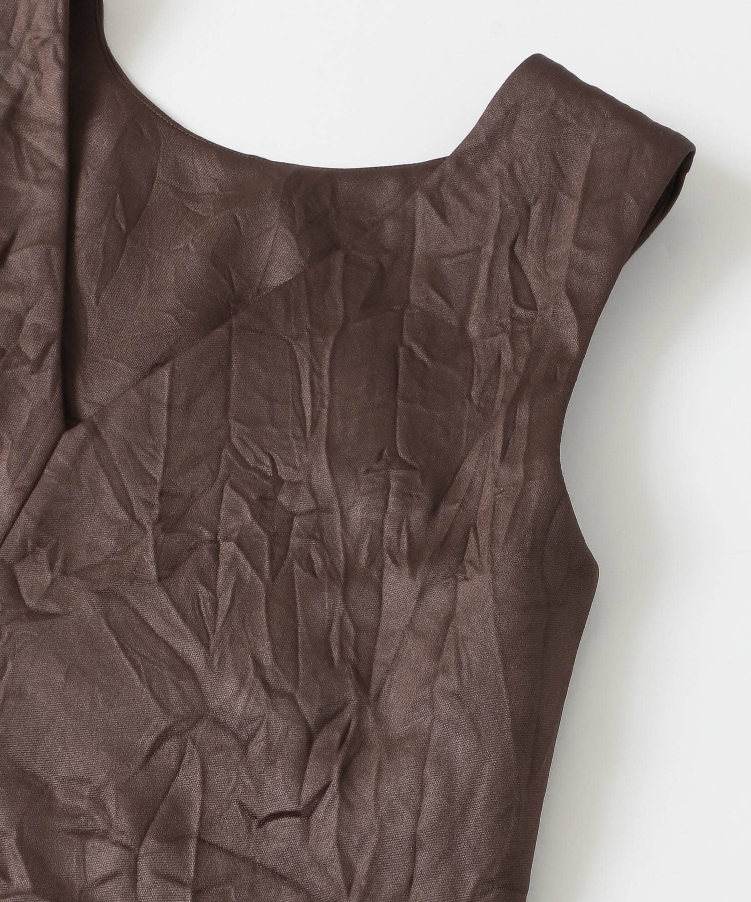 Lirica　catch washer Dress BROWN FREE
