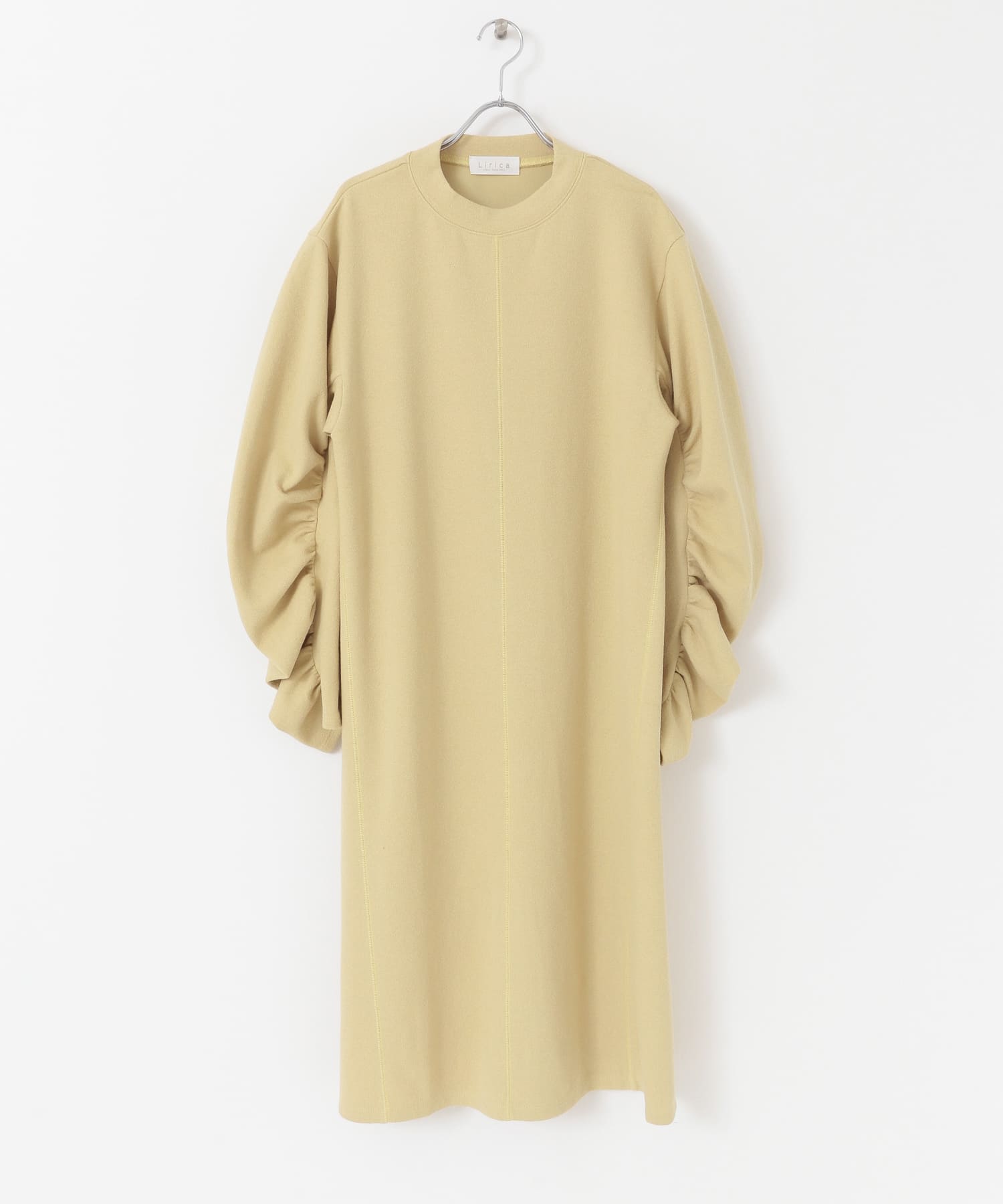 Lirica　shirring cut sew one-piece YELLOW FREE
