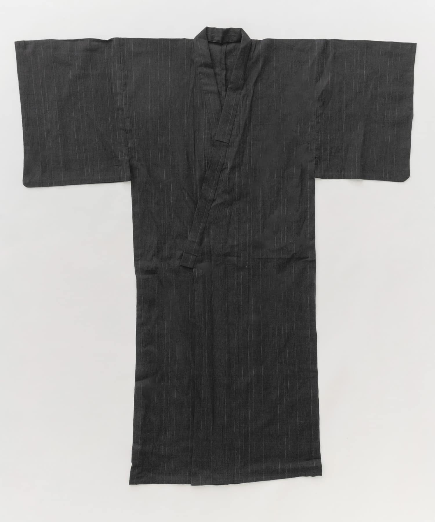 紳士浴衣　近江ちぢみ 黒 M